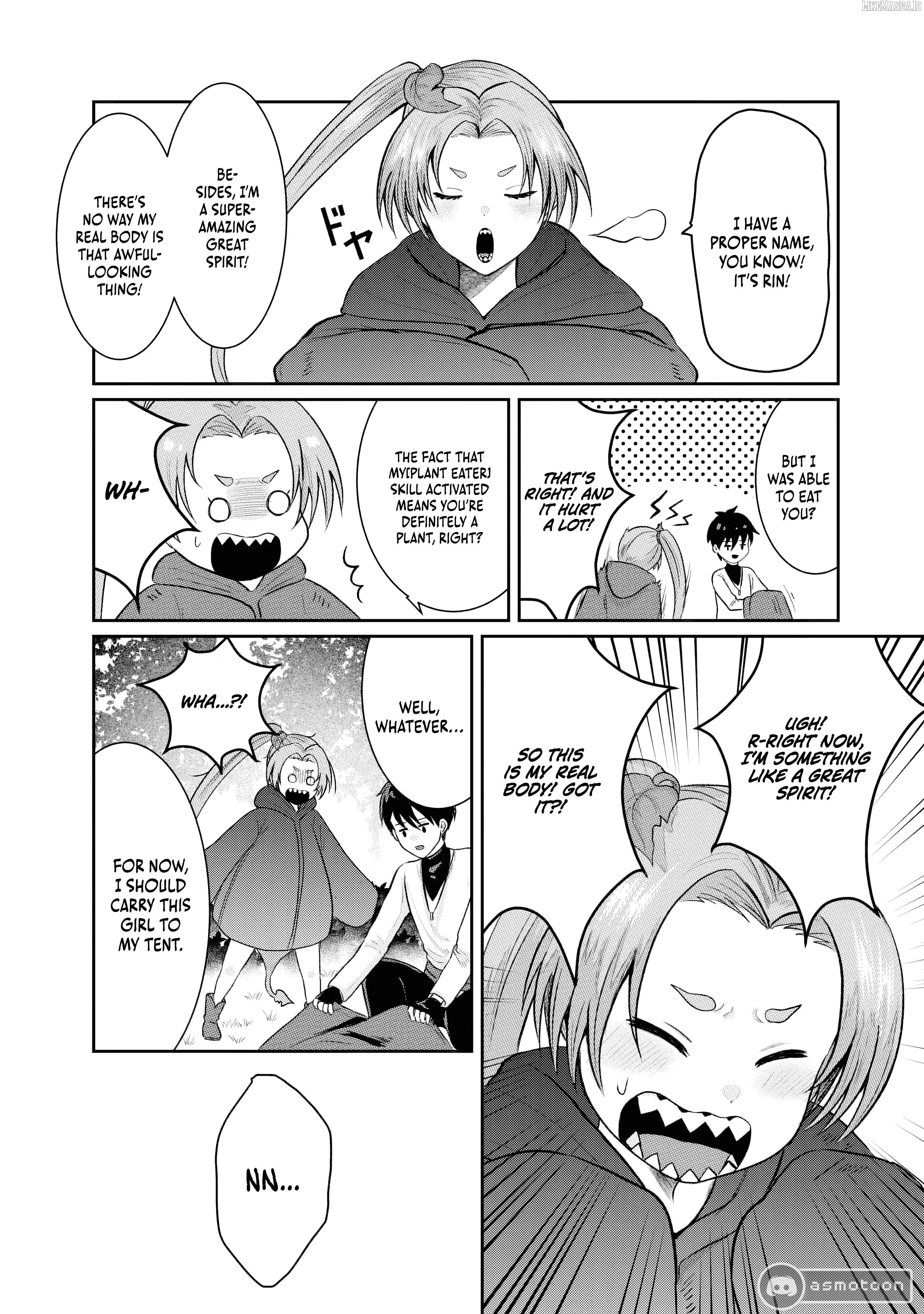 "Sono Hen no Kusa demo Kuttoke" to Tsuihou Sareta Munou Skill [Shokubutsugui] Mochi Tenseisha, Elf no Sato de Maboroshi no Shokubutsu o Tabete Musou Suru Chapter 1 page 31