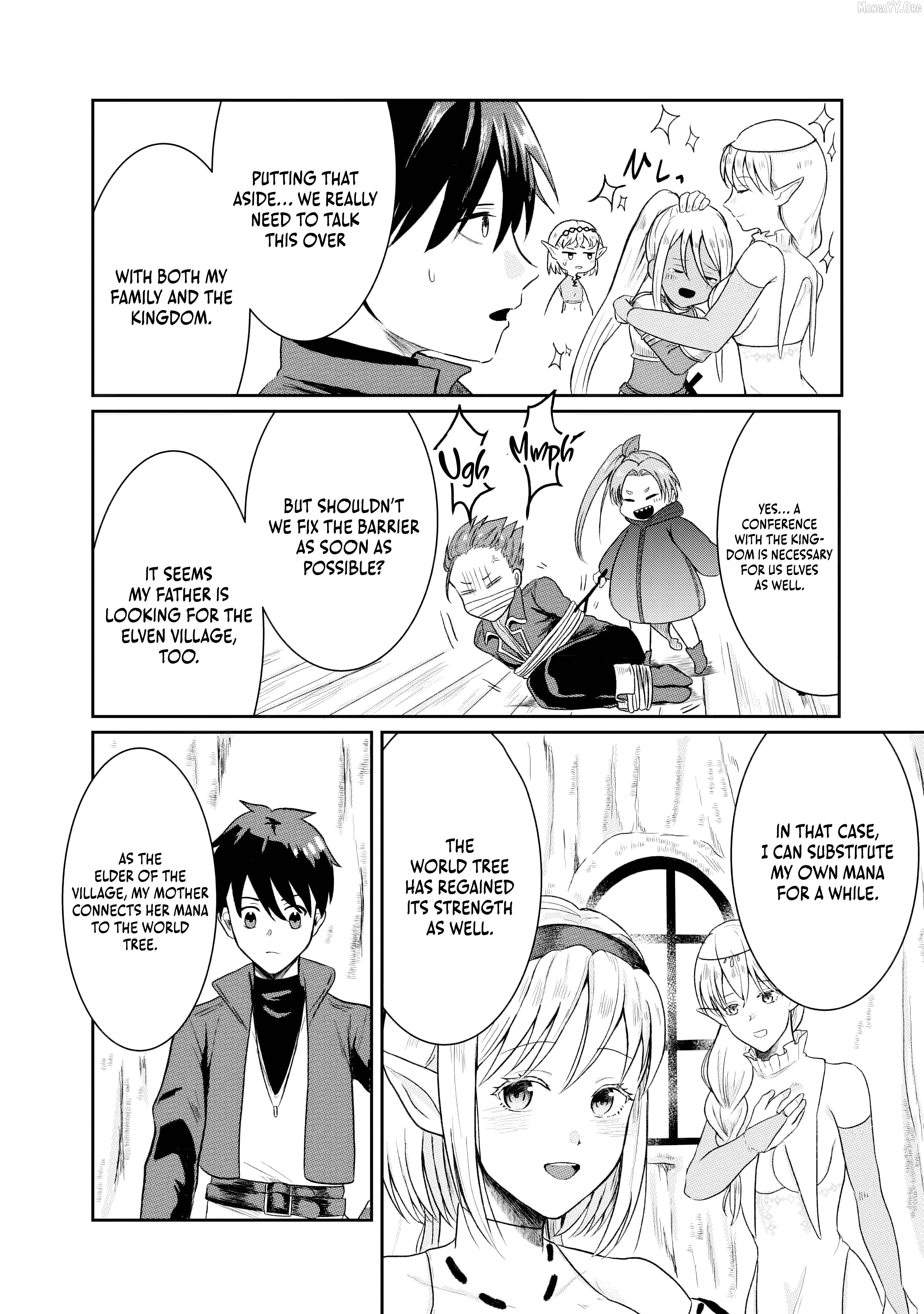 "Sono Hen no Kusa demo Kuttoke" to Tsuihou Sareta Munou Skill [Shokubutsugui] Mochi Tenseisha, Elf no Sato de Maboroshi no Shokubutsu o Tabete Musou Suru Chapter 10 page 5