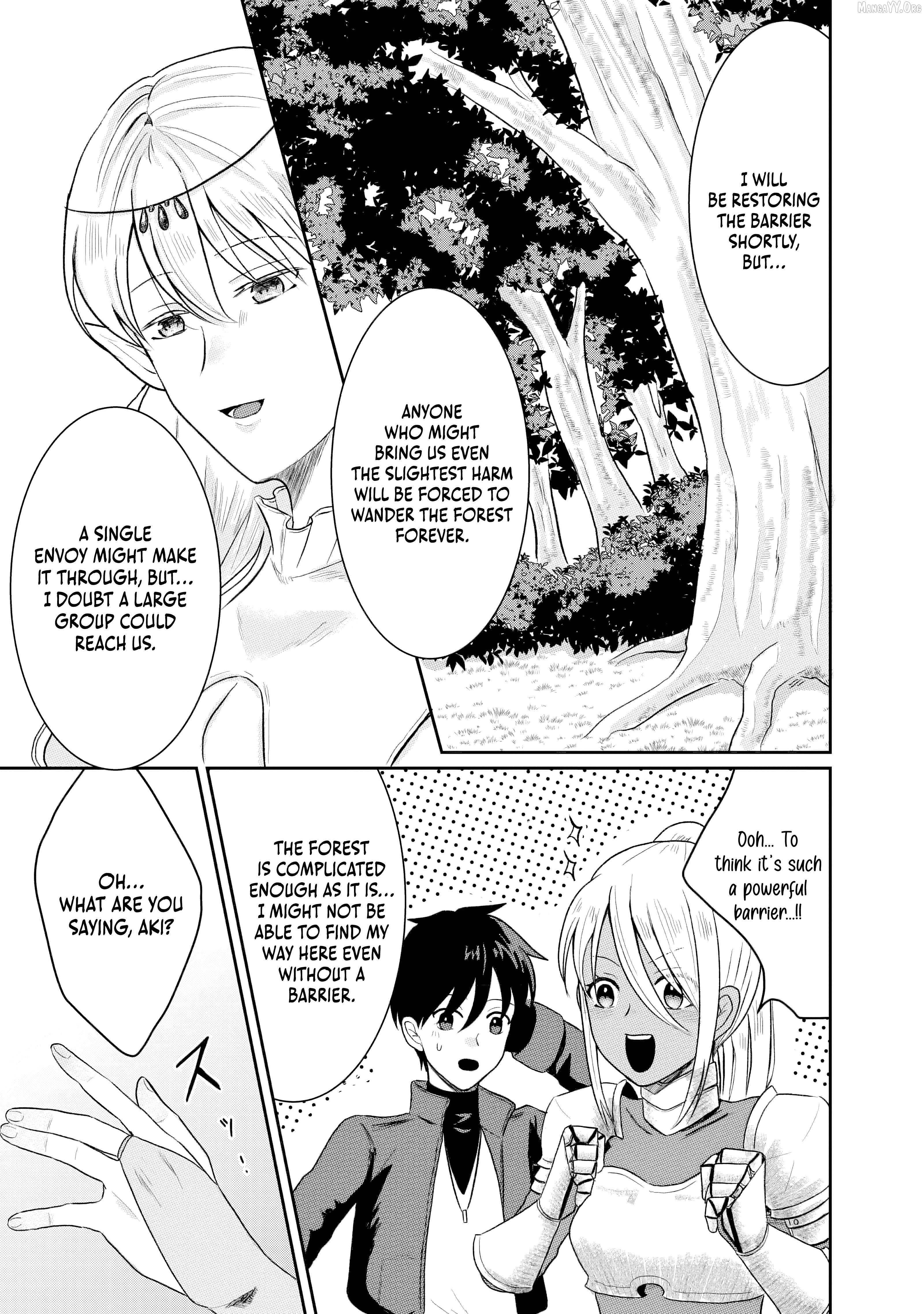 "Sono Hen no Kusa demo Kuttoke" to Tsuihou Sareta Munou Skill [Shokubutsugui] Mochi Tenseisha, Elf no Sato de Maboroshi no Shokubutsu o Tabete Musou Suru Chapter 10 page 8