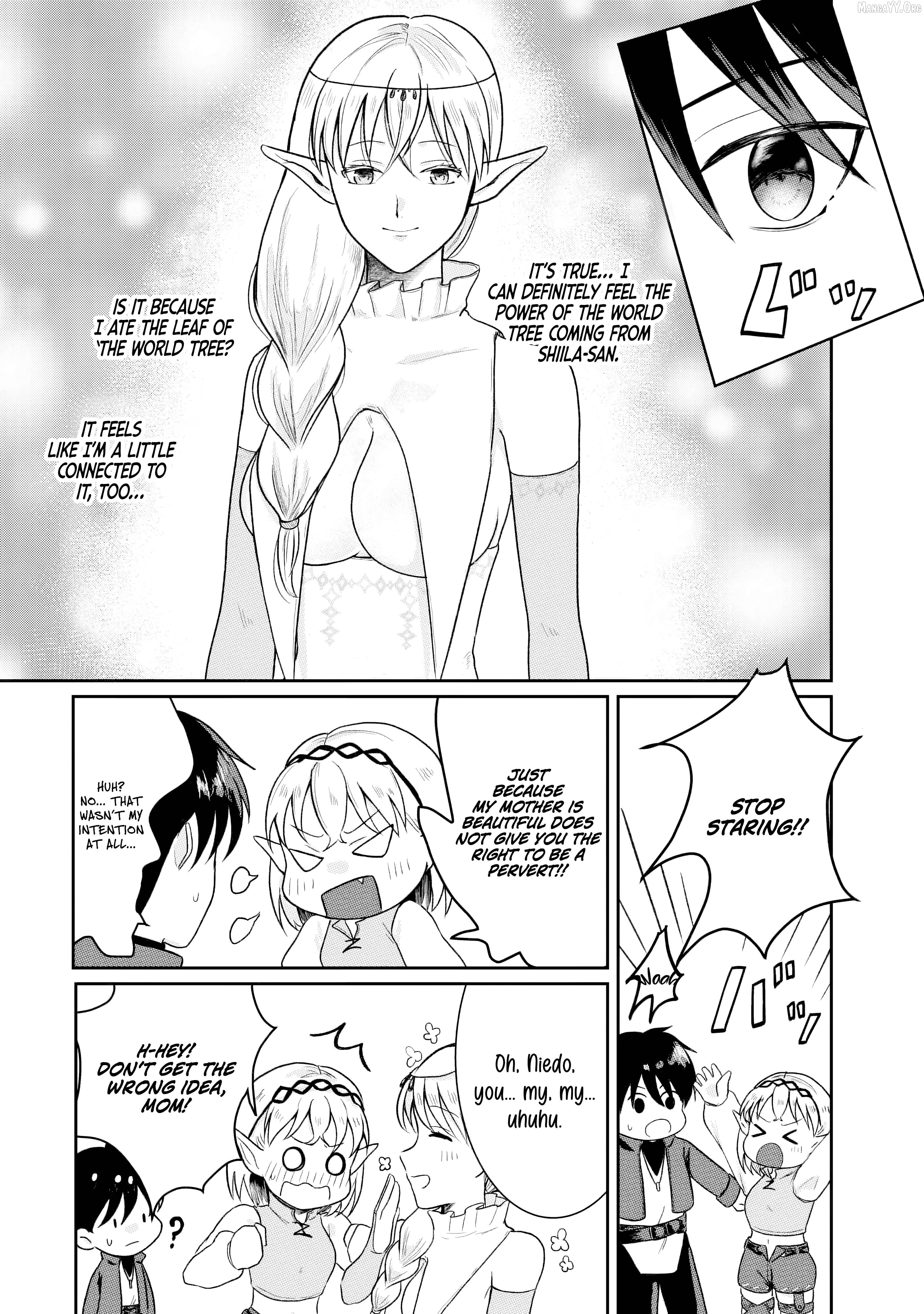 "Sono Hen no Kusa demo Kuttoke" to Tsuihou Sareta Munou Skill [Shokubutsugui] Mochi Tenseisha, Elf no Sato de Maboroshi no Shokubutsu o Tabete Musou Suru Chapter 10 page 6