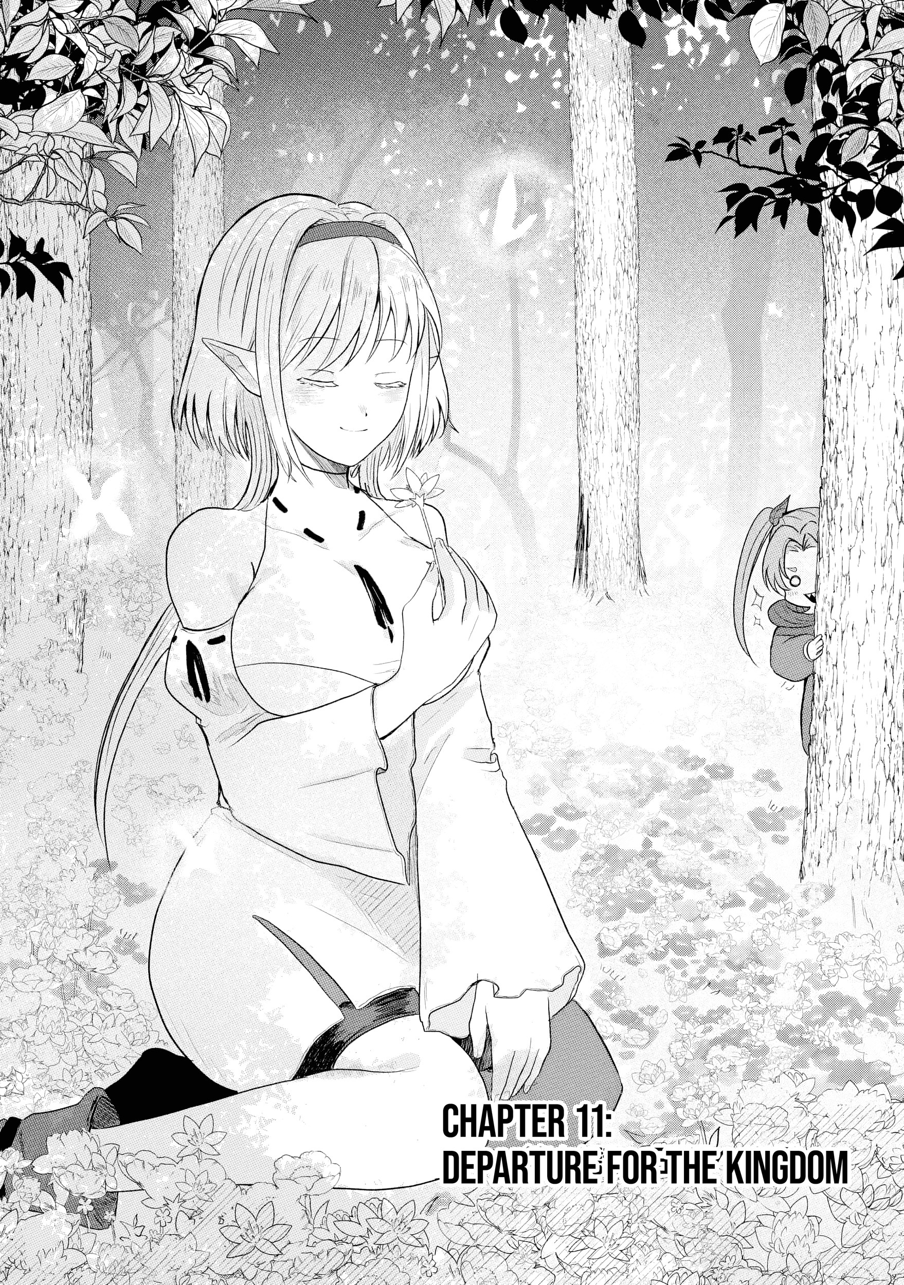 "Sono Hen no Kusa demo Kuttoke" to Tsuihou Sareta Munou Skill [Shokubutsugui] Mochi Tenseisha, Elf no Sato de Maboroshi no Shokubutsu o Tabete Musou Suru Chapter 11 page 3
