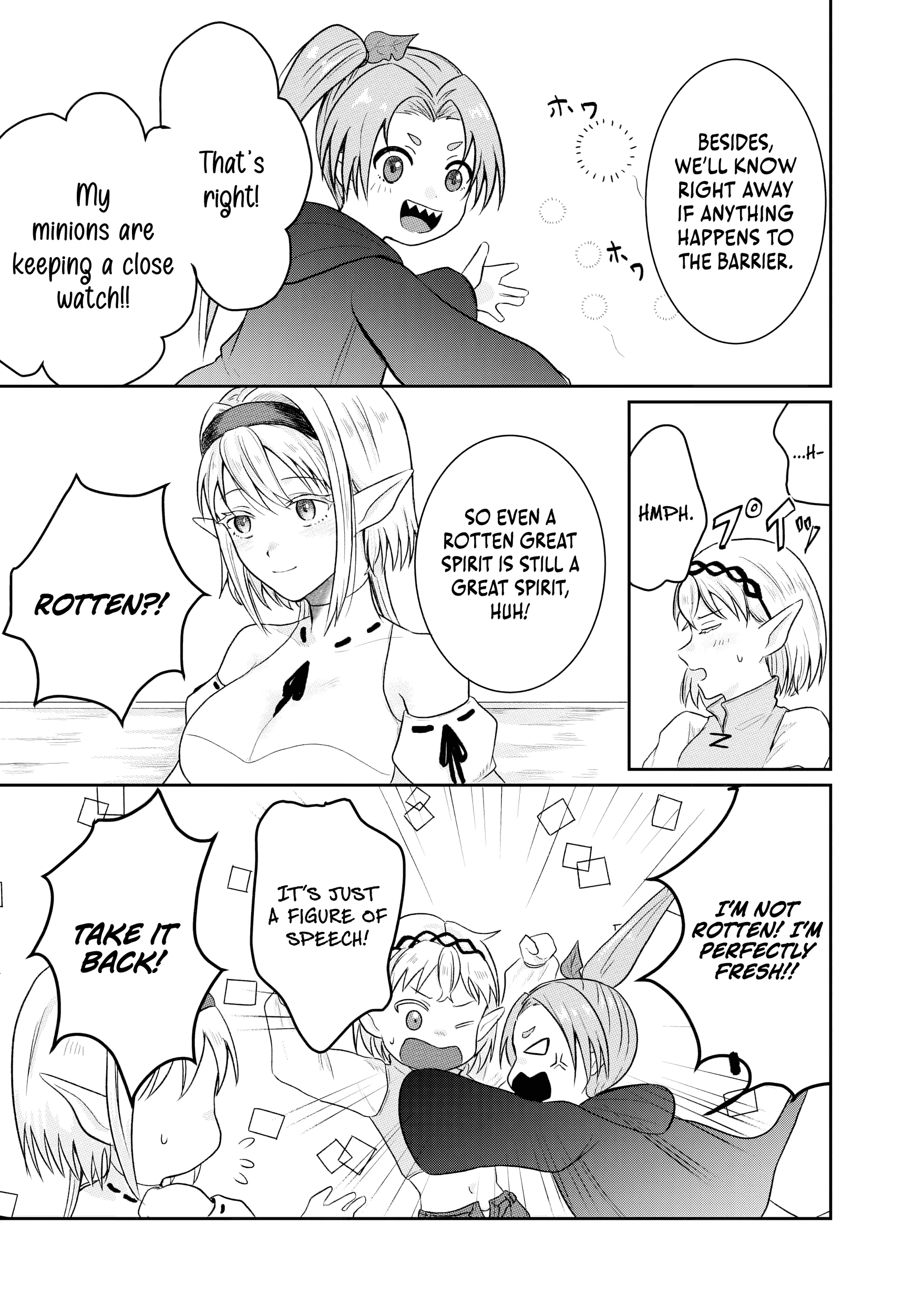 "Sono Hen no Kusa demo Kuttoke" to Tsuihou Sareta Munou Skill [Shokubutsugui] Mochi Tenseisha, Elf no Sato de Maboroshi no Shokubutsu o Tabete Musou Suru Chapter 12 page 9