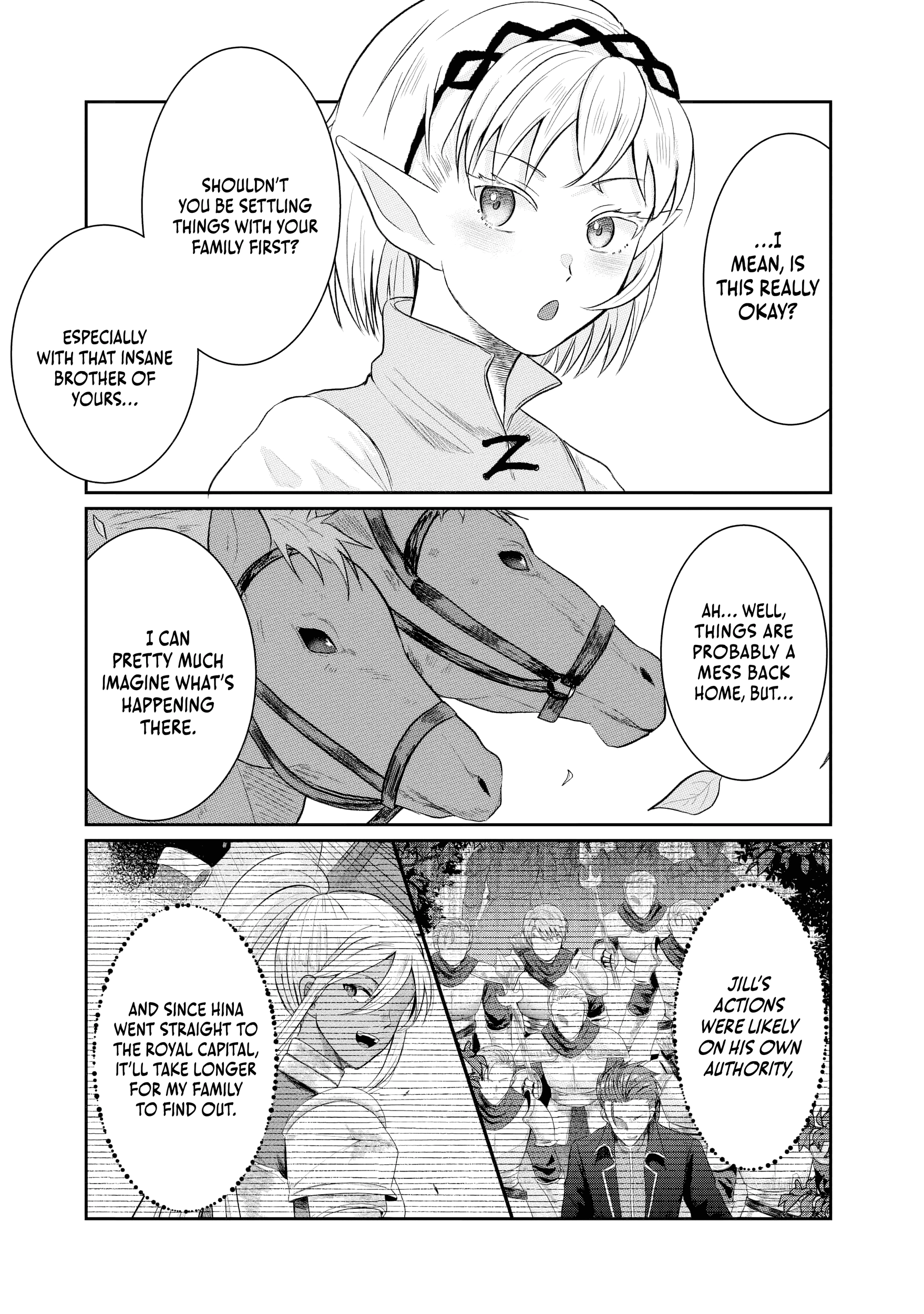 "Sono Hen no Kusa demo Kuttoke" to Tsuihou Sareta Munou Skill [Shokubutsugui] Mochi Tenseisha, Elf no Sato de Maboroshi no Shokubutsu o Tabete Musou Suru Chapter 12 page 5