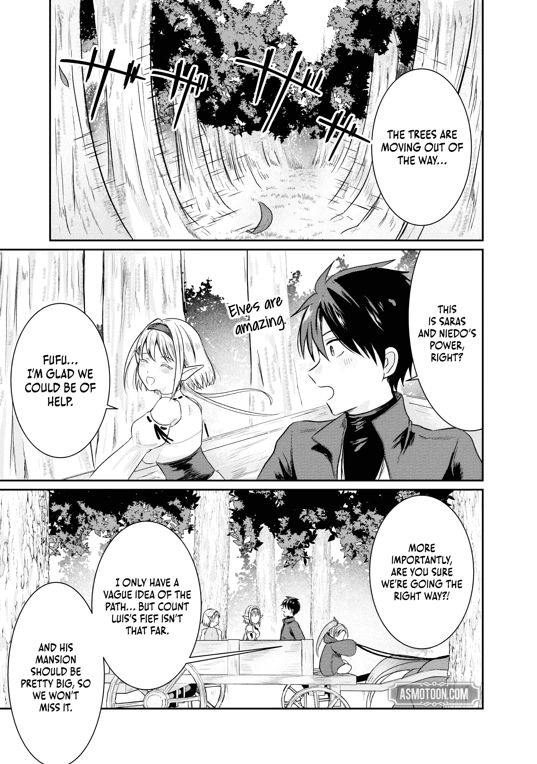 "Sono Hen no Kusa demo Kuttoke" to Tsuihou Sareta Munou Skill [Shokubutsugui] Mochi Tenseisha, Elf no Sato de Maboroshi no Shokubutsu o Tabete Musou Suru Chapter 12 page 3