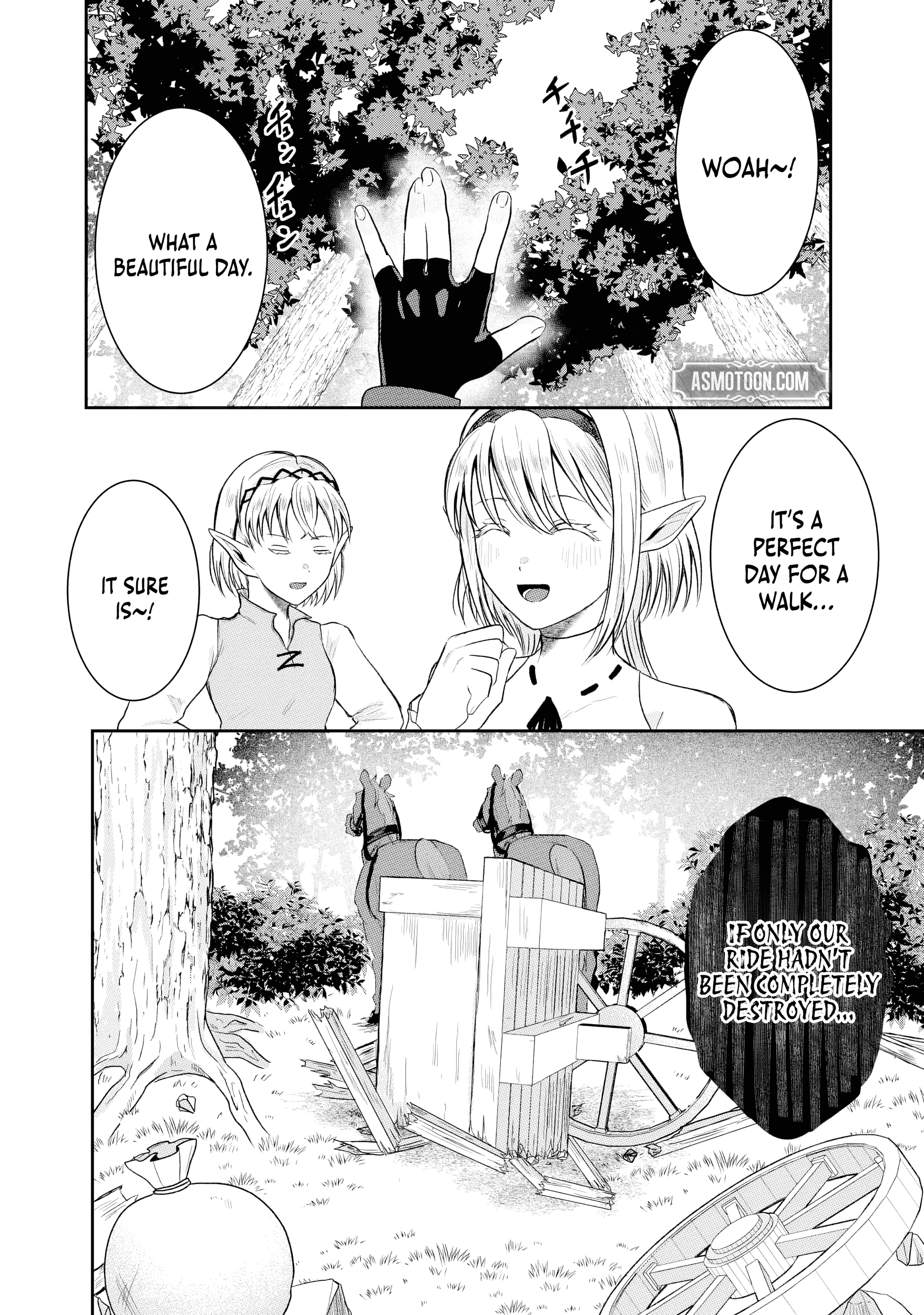 "Sono Hen no Kusa demo Kuttoke" to Tsuihou Sareta Munou Skill [Shokubutsugui] Mochi Tenseisha, Elf no Sato de Maboroshi no Shokubutsu o Tabete Musou Suru Chapter 13 page 2