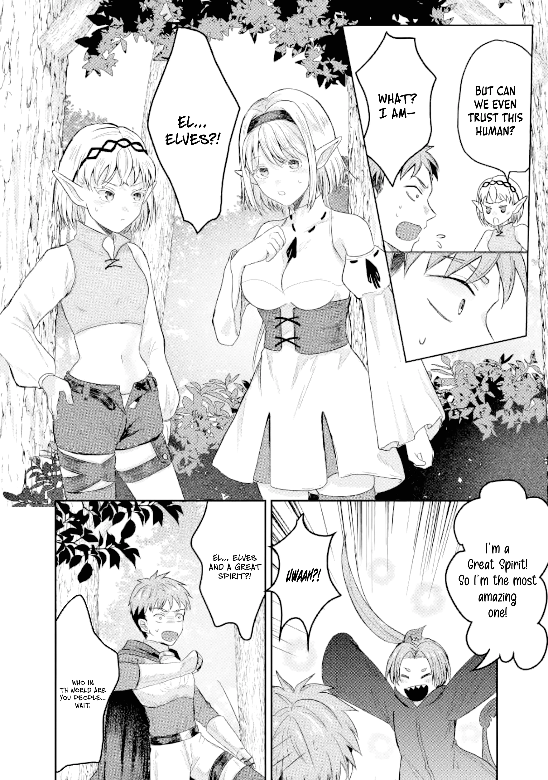 "Sono Hen no Kusa demo Kuttoke" to Tsuihou Sareta Munou Skill [Shokubutsugui] Mochi Tenseisha, Elf no Sato de Maboroshi no Shokubutsu o Tabete Musou Suru Chapter 13 page 11