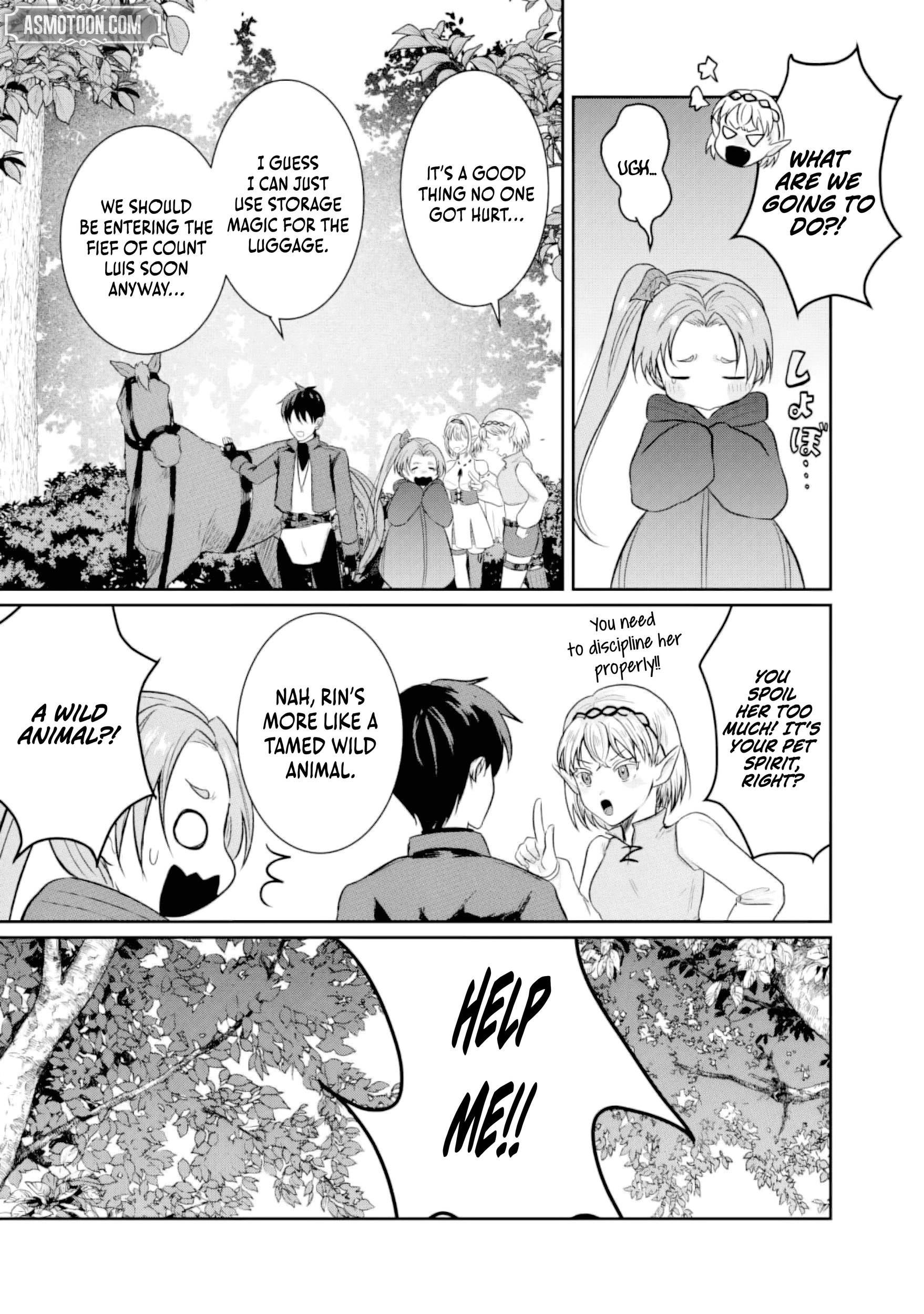 "Sono Hen no Kusa demo Kuttoke" to Tsuihou Sareta Munou Skill [Shokubutsugui] Mochi Tenseisha, Elf no Sato de Maboroshi no Shokubutsu o Tabete Musou Suru Chapter 13 page 6