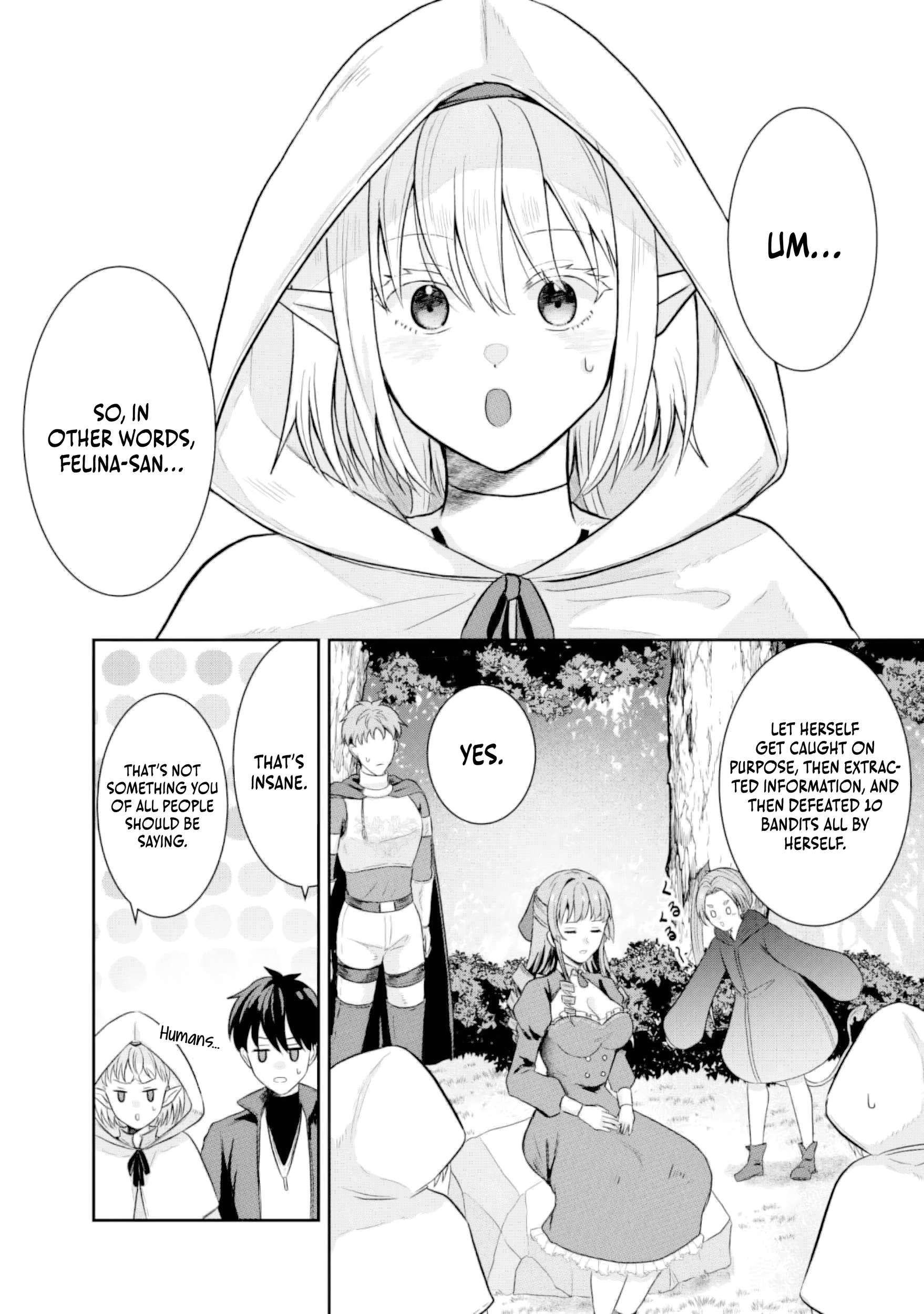 "Sono Hen no Kusa demo Kuttoke" to Tsuihou Sareta Munou Skill [Shokubutsugui] Mochi Tenseisha, Elf no Sato de Maboroshi no Shokubutsu o Tabete Musou Suru Chapter 14 page 9
