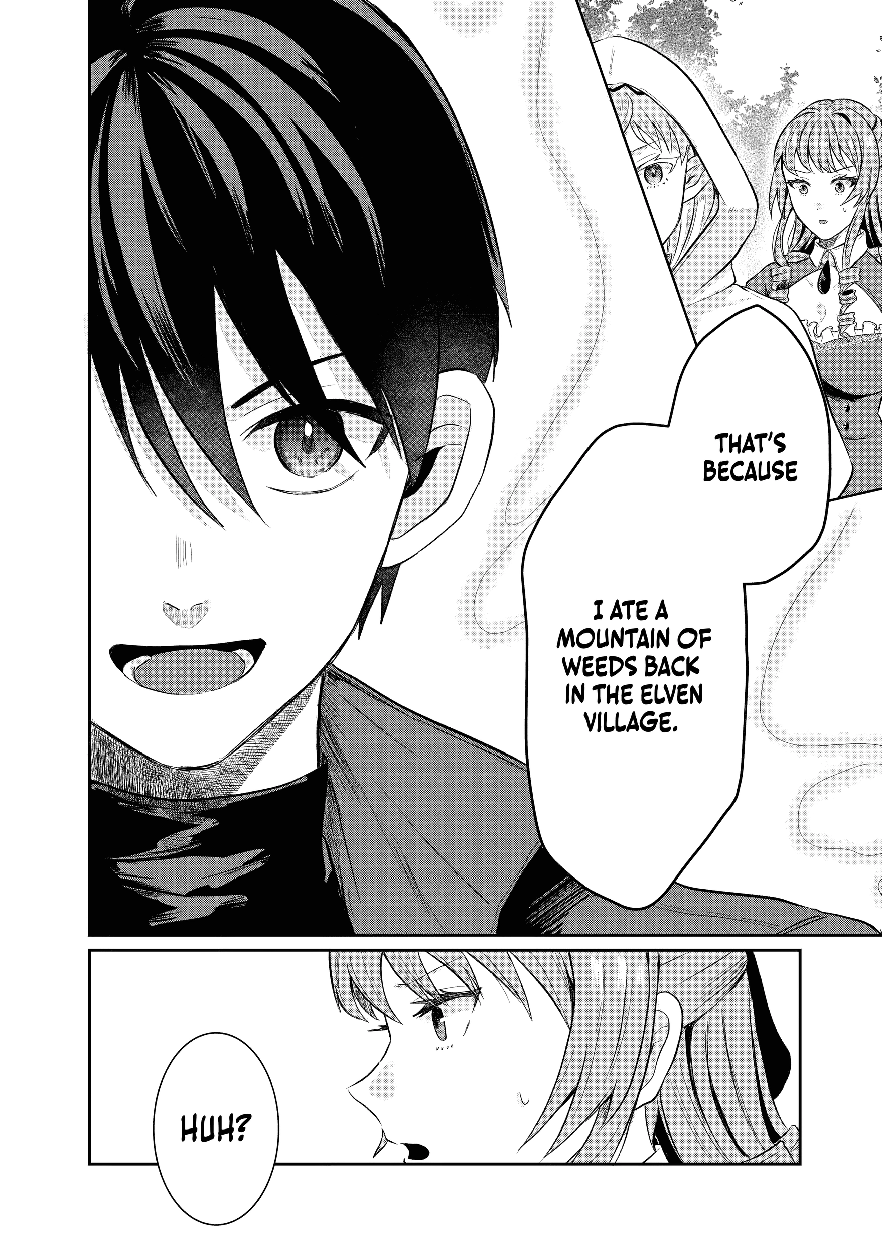 "Sono Hen no Kusa demo Kuttoke" to Tsuihou Sareta Munou Skill [Shokubutsugui] Mochi Tenseisha, Elf no Sato de Maboroshi no Shokubutsu o Tabete Musou Suru Chapter 15 page 9