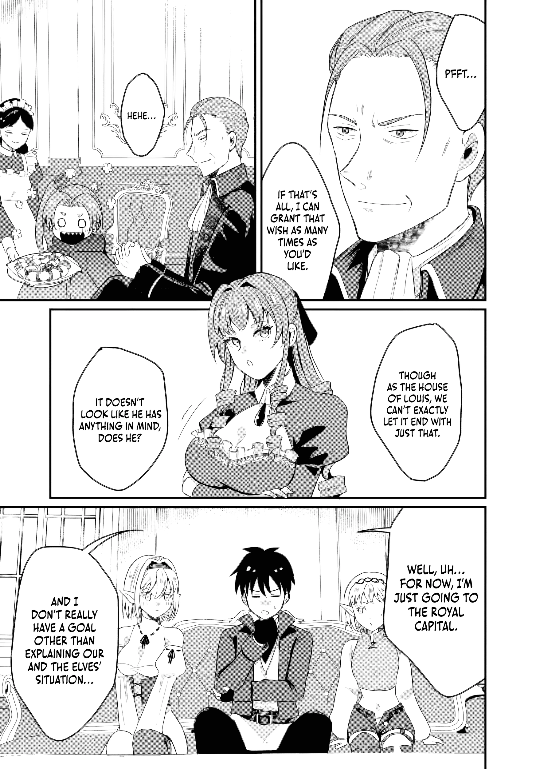 "Sono Hen no Kusa demo Kuttoke" to Tsuihou Sareta Munou Skill [Shokubutsugui] Mochi Tenseisha, Elf no Sato de Maboroshi no Shokubutsu o Tabete Musou Suru Chapter 17 page 10