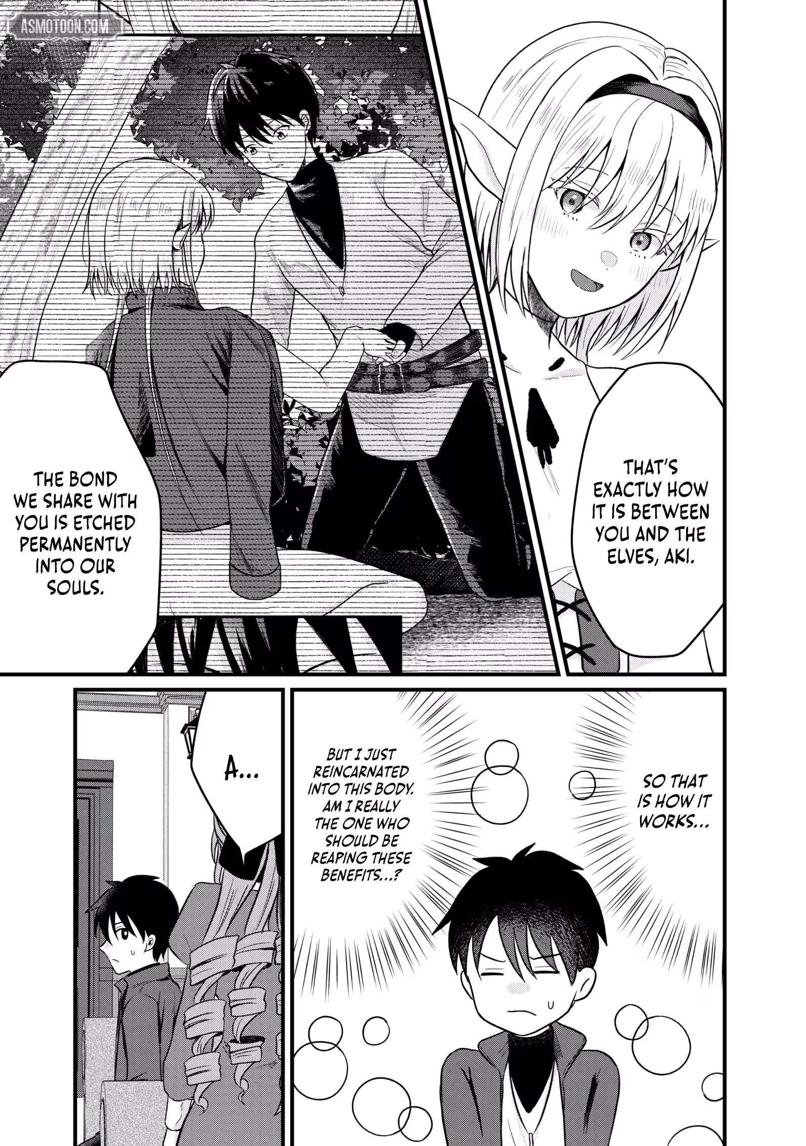 "Sono Hen no Kusa demo Kuttoke" to Tsuihou Sareta Munou Skill [Shokubutsugui] Mochi Tenseisha, Elf no Sato de Maboroshi no Shokubutsu o Tabete Musou Suru Chapter 19 page 6