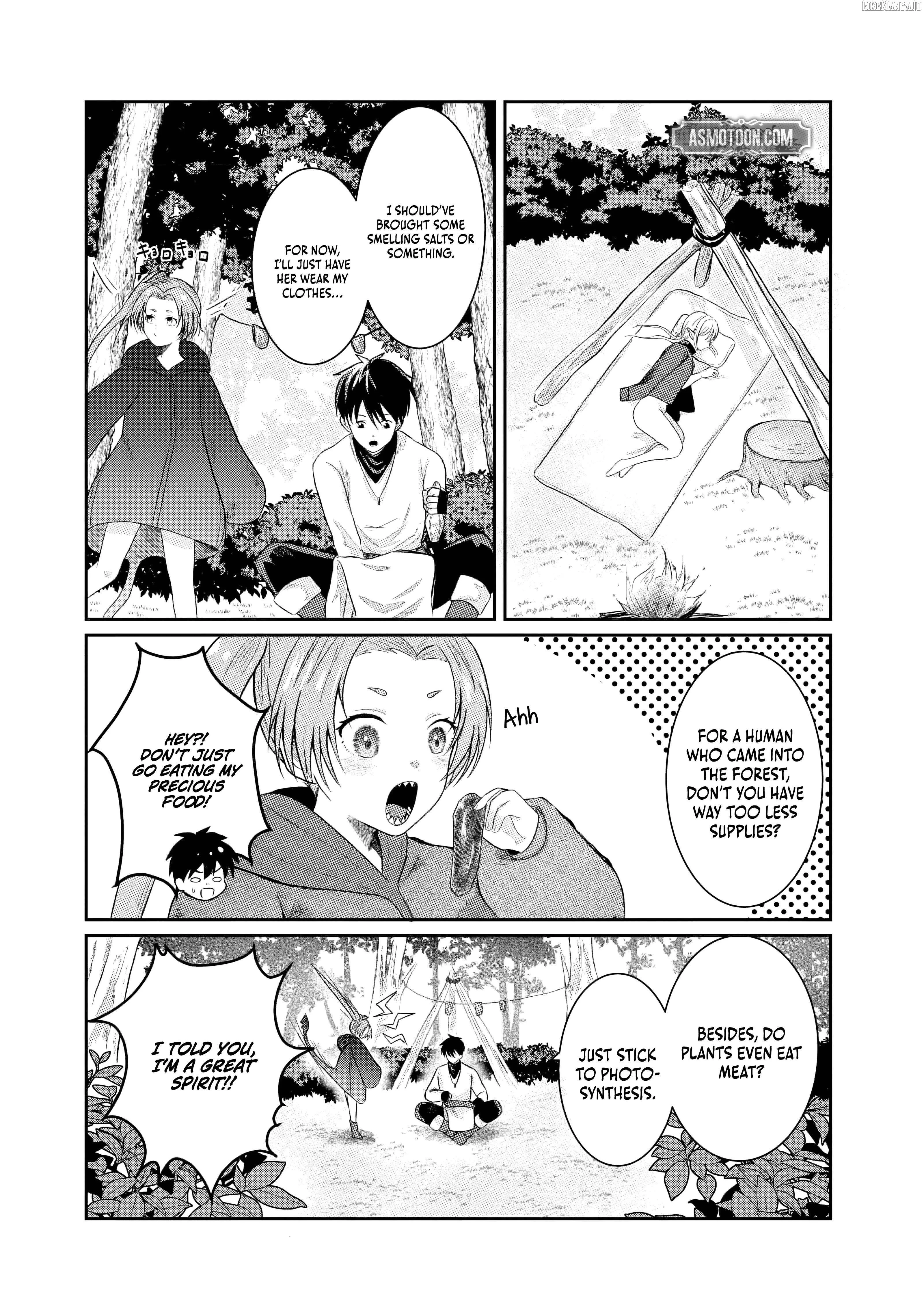"Sono Hen no Kusa demo Kuttoke" to Tsuihou Sareta Munou Skill [Shokubutsugui] Mochi Tenseisha, Elf no Sato de Maboroshi no Shokubutsu o Tabete Musou Suru Chapter 2 page 6