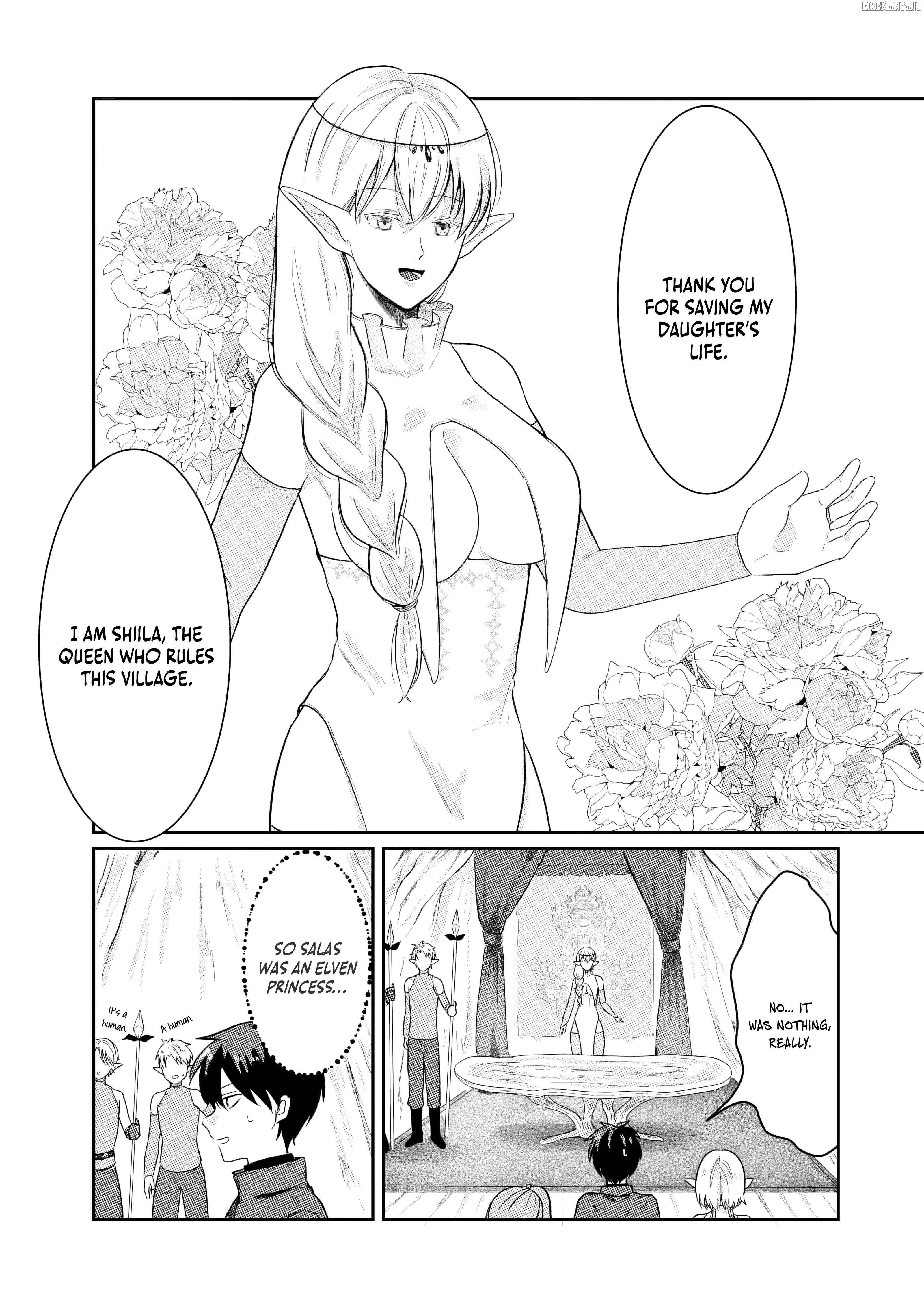 "Sono Hen no Kusa demo Kuttoke" to Tsuihou Sareta Munou Skill [Shokubutsugui] Mochi Tenseisha, Elf no Sato de Maboroshi no Shokubutsu o Tabete Musou Suru Chapter 2 page 19