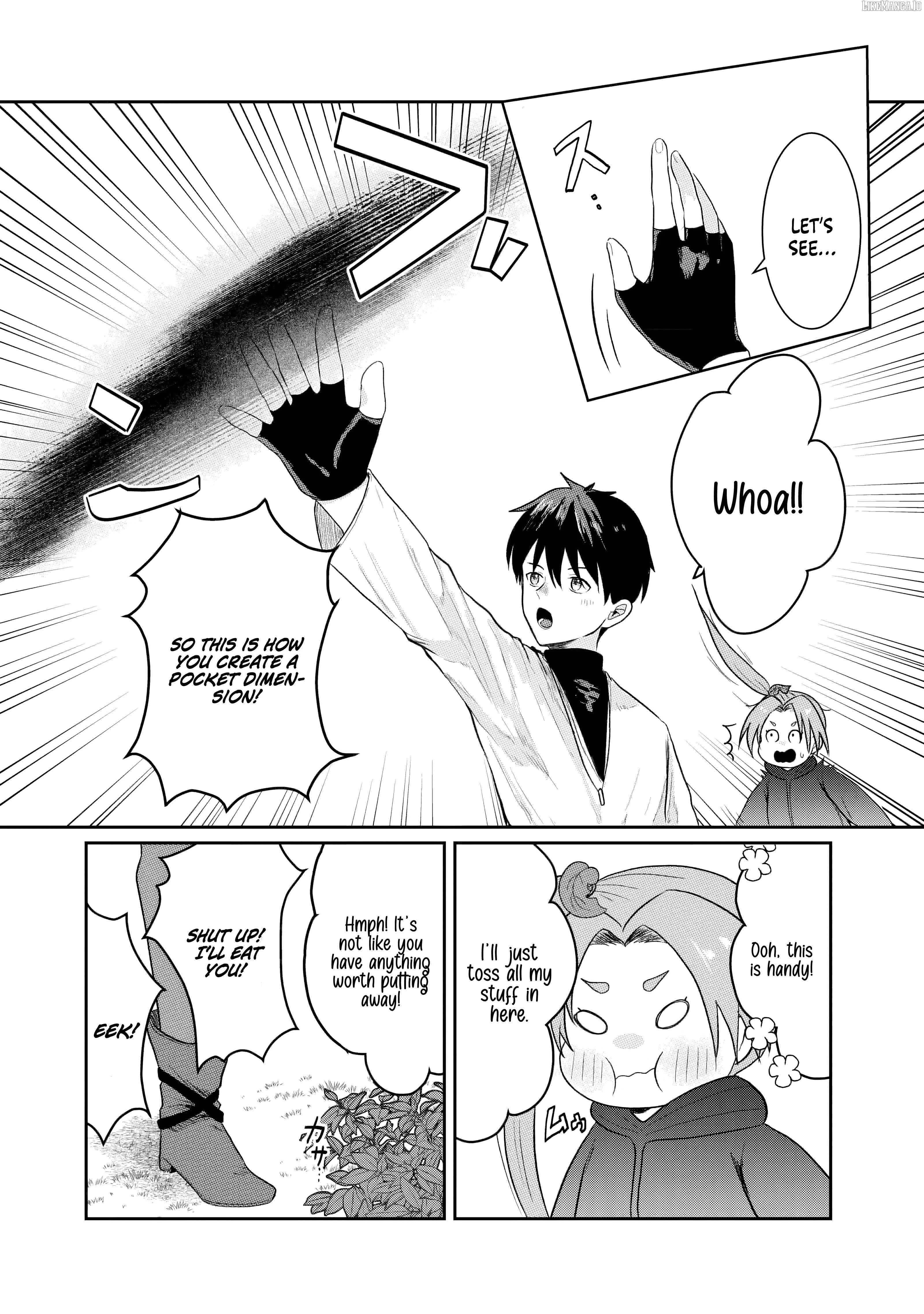 "Sono Hen no Kusa demo Kuttoke" to Tsuihou Sareta Munou Skill [Shokubutsugui] Mochi Tenseisha, Elf no Sato de Maboroshi no Shokubutsu o Tabete Musou Suru Chapter 2 page 12