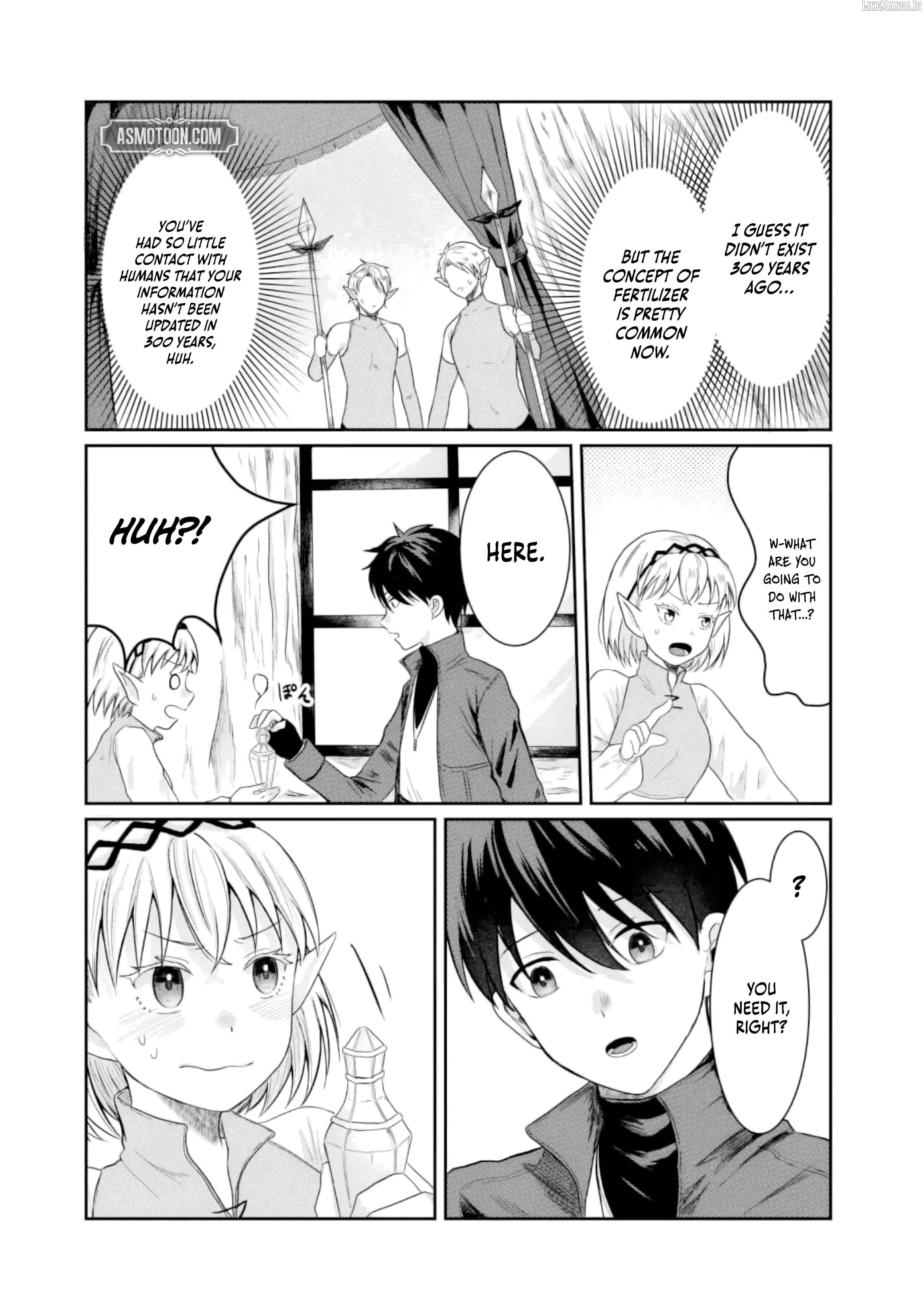 "Sono Hen no Kusa demo Kuttoke" to Tsuihou Sareta Munou Skill [Shokubutsugui] Mochi Tenseisha, Elf no Sato de Maboroshi no Shokubutsu o Tabete Musou Suru Chapter 2 page 34