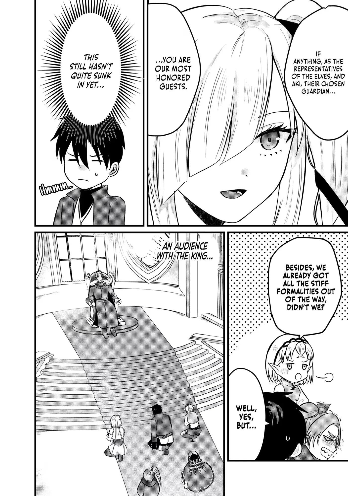 "Sono Hen no Kusa demo Kuttoke" to Tsuihou Sareta Munou Skill [Shokubutsugui] Mochi Tenseisha, Elf no Sato de Maboroshi no Shokubutsu o Tabete Musou Suru Chapter 22 page 8