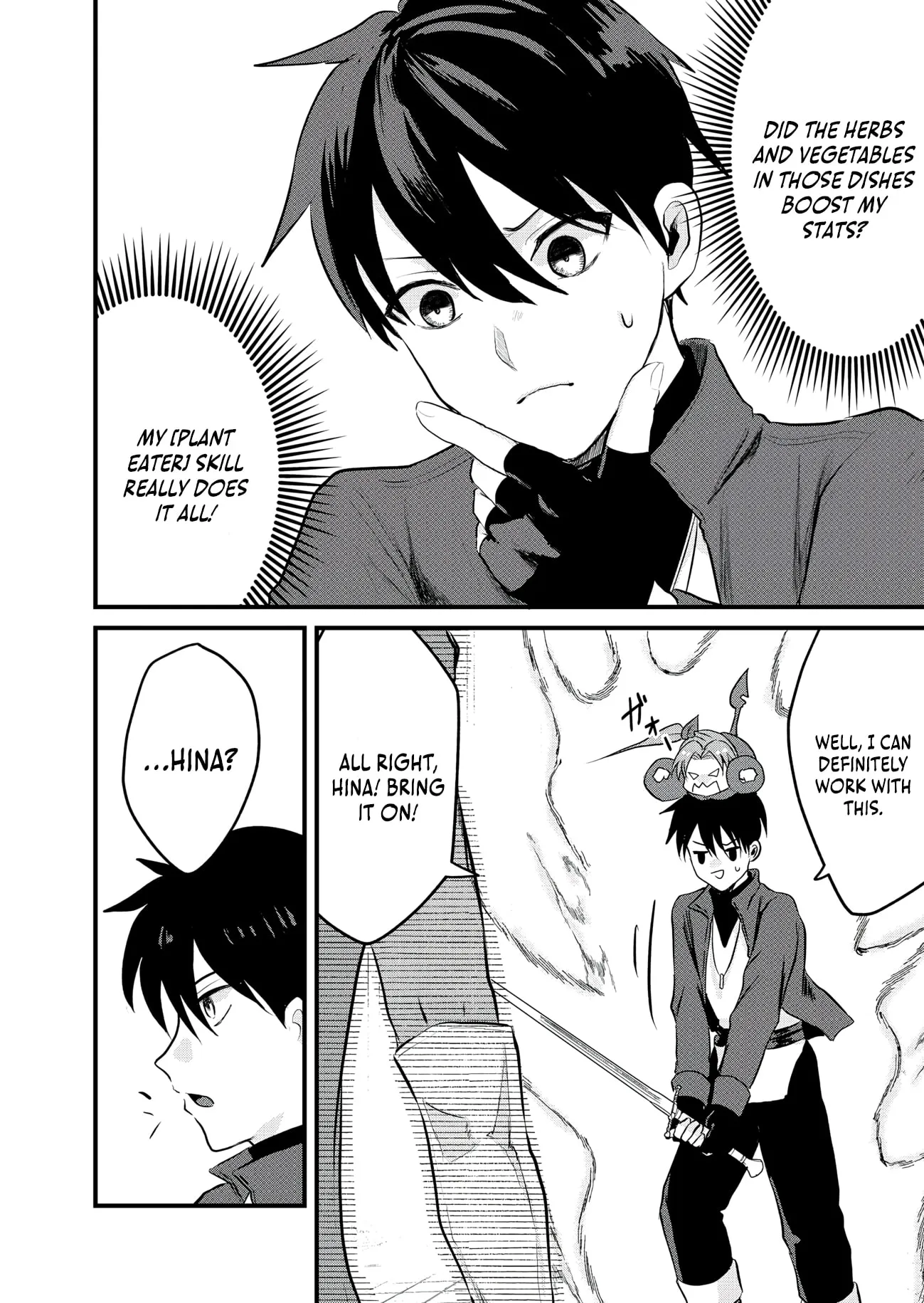 "Sono Hen no Kusa demo Kuttoke" to Tsuihou Sareta Munou Skill [Shokubutsugui] Mochi Tenseisha, Elf no Sato de Maboroshi no Shokubutsu o Tabete Musou Suru Chapter 25 page 9