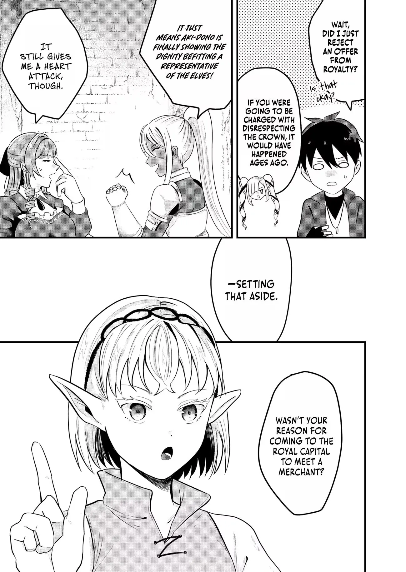 "Sono Hen no Kusa demo Kuttoke" to Tsuihou Sareta Munou Skill [Shokubutsugui] Mochi Tenseisha, Elf no Sato de Maboroshi no Shokubutsu o Tabete Musou Suru Chapter 28 page 23
