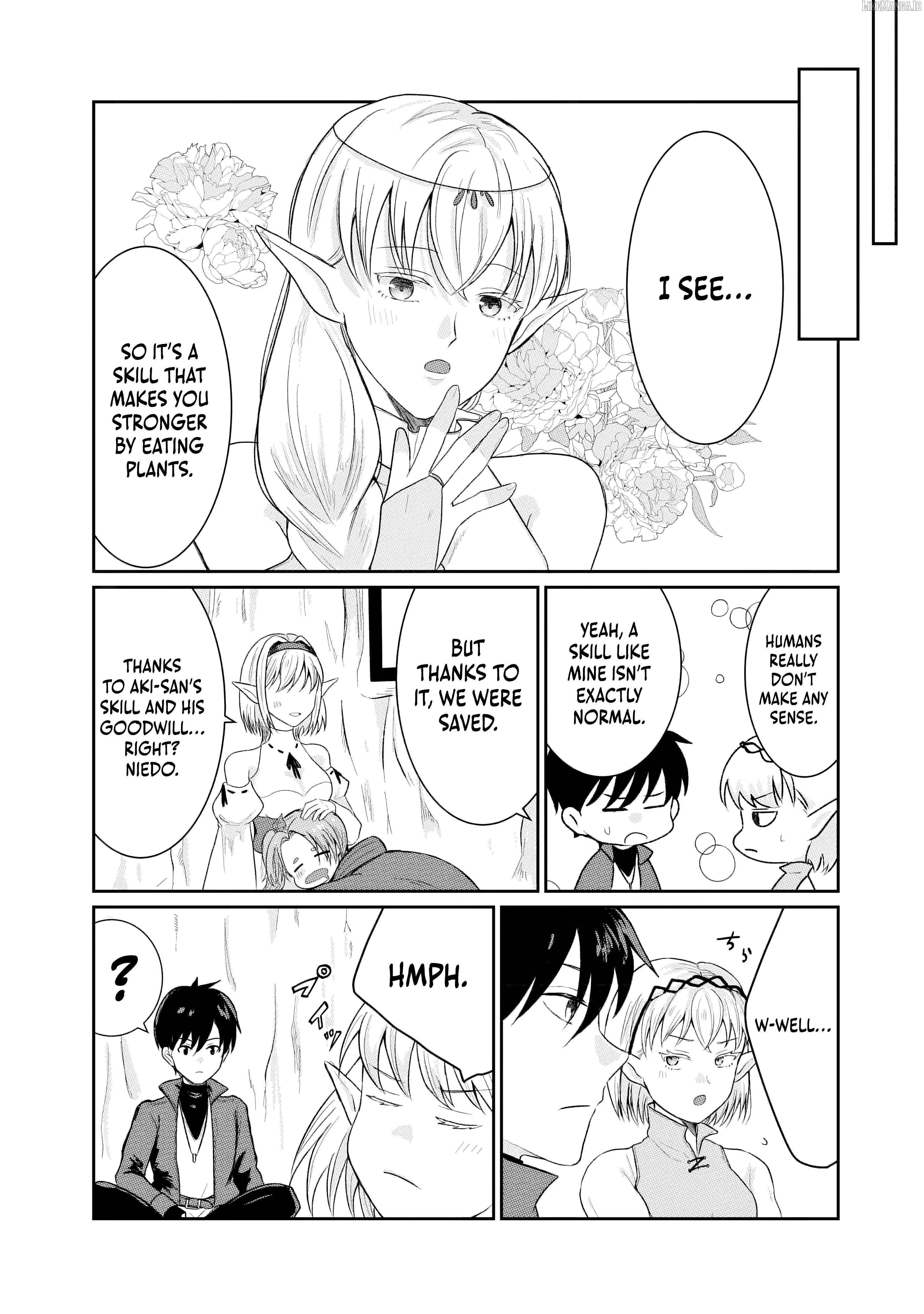 "Sono Hen no Kusa demo Kuttoke" to Tsuihou Sareta Munou Skill [Shokubutsugui] Mochi Tenseisha, Elf no Sato de Maboroshi no Shokubutsu o Tabete Musou Suru Chapter 3 page 15
