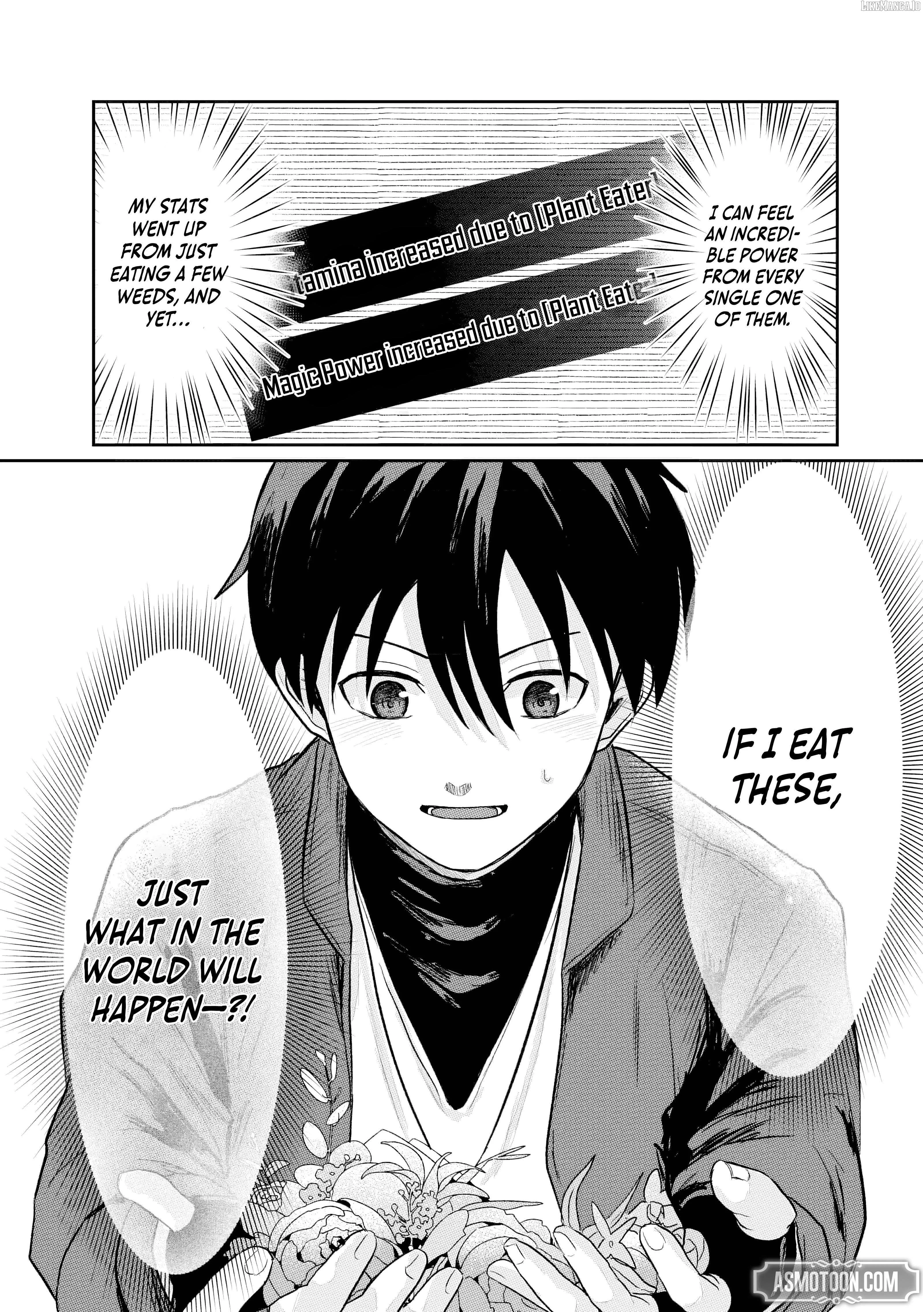 "Sono Hen no Kusa demo Kuttoke" to Tsuihou Sareta Munou Skill [Shokubutsugui] Mochi Tenseisha, Elf no Sato de Maboroshi no Shokubutsu o Tabete Musou Suru Chapter 4 page 17