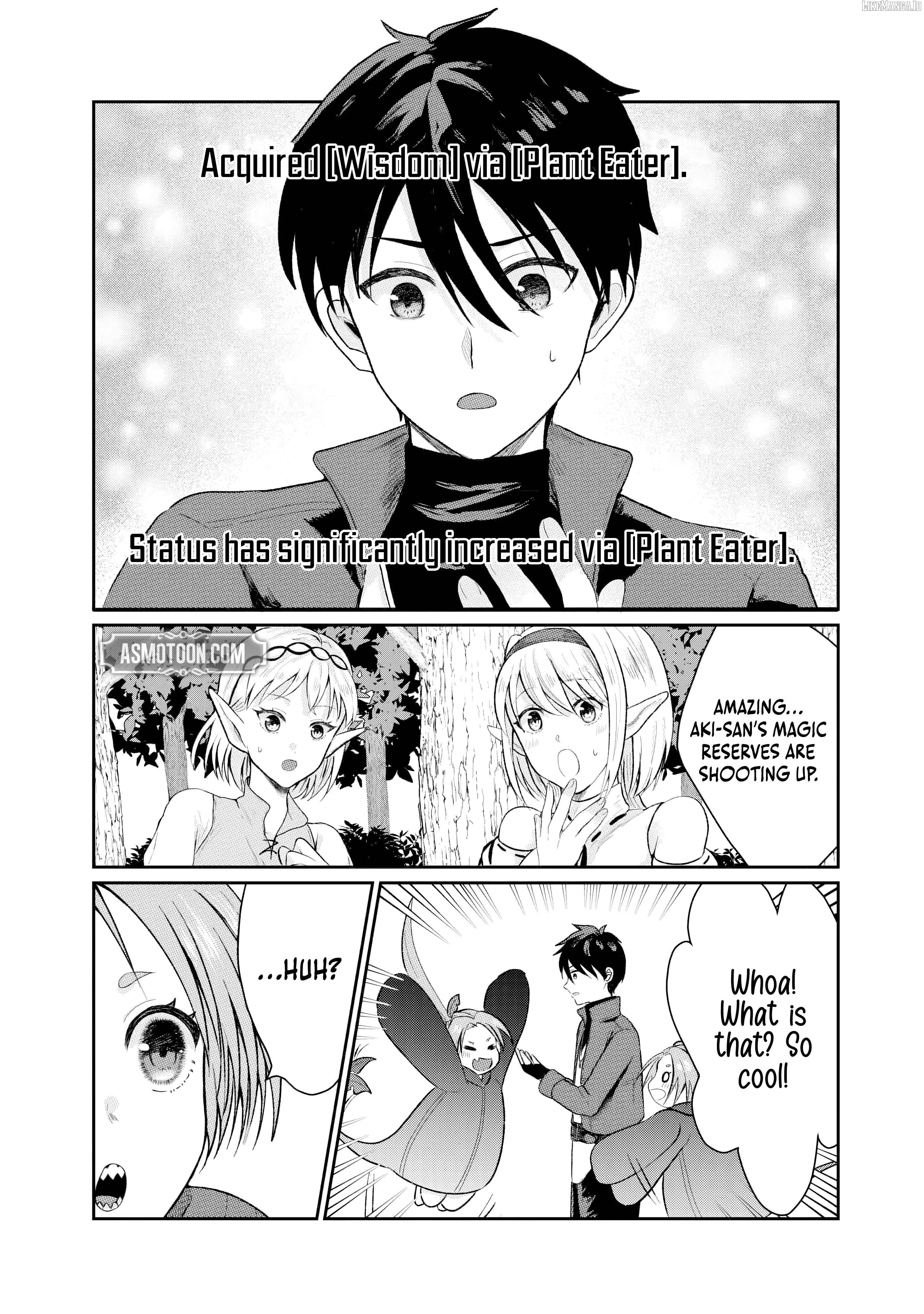 "Sono Hen no Kusa demo Kuttoke" to Tsuihou Sareta Munou Skill [Shokubutsugui] Mochi Tenseisha, Elf no Sato de Maboroshi no Shokubutsu o Tabete Musou Suru Chapter 5 page 10