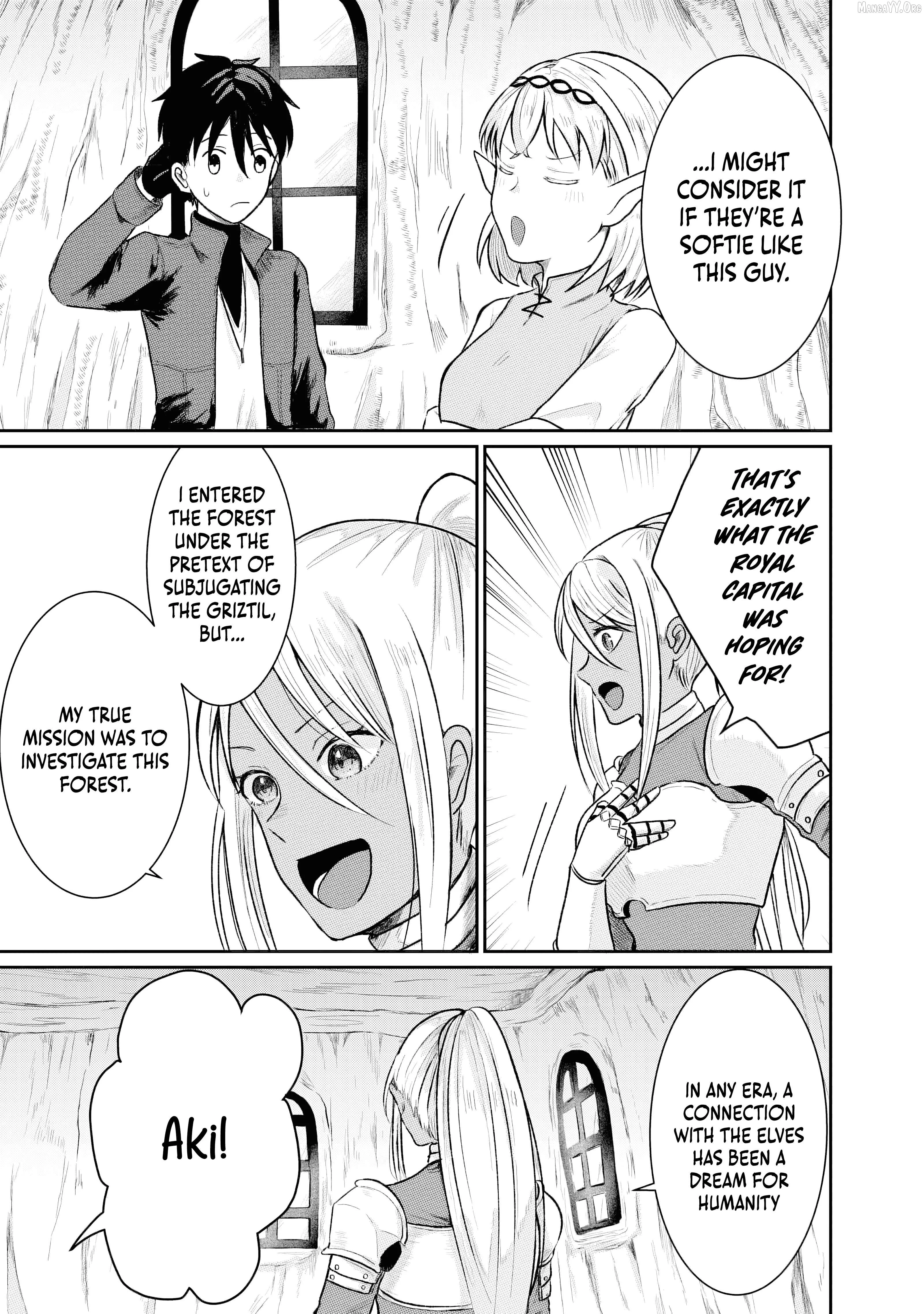 "Sono Hen no Kusa demo Kuttoke" to Tsuihou Sareta Munou Skill [Shokubutsugui] Mochi Tenseisha, Elf no Sato de Maboroshi no Shokubutsu o Tabete Musou Suru Chapter 6 page 9