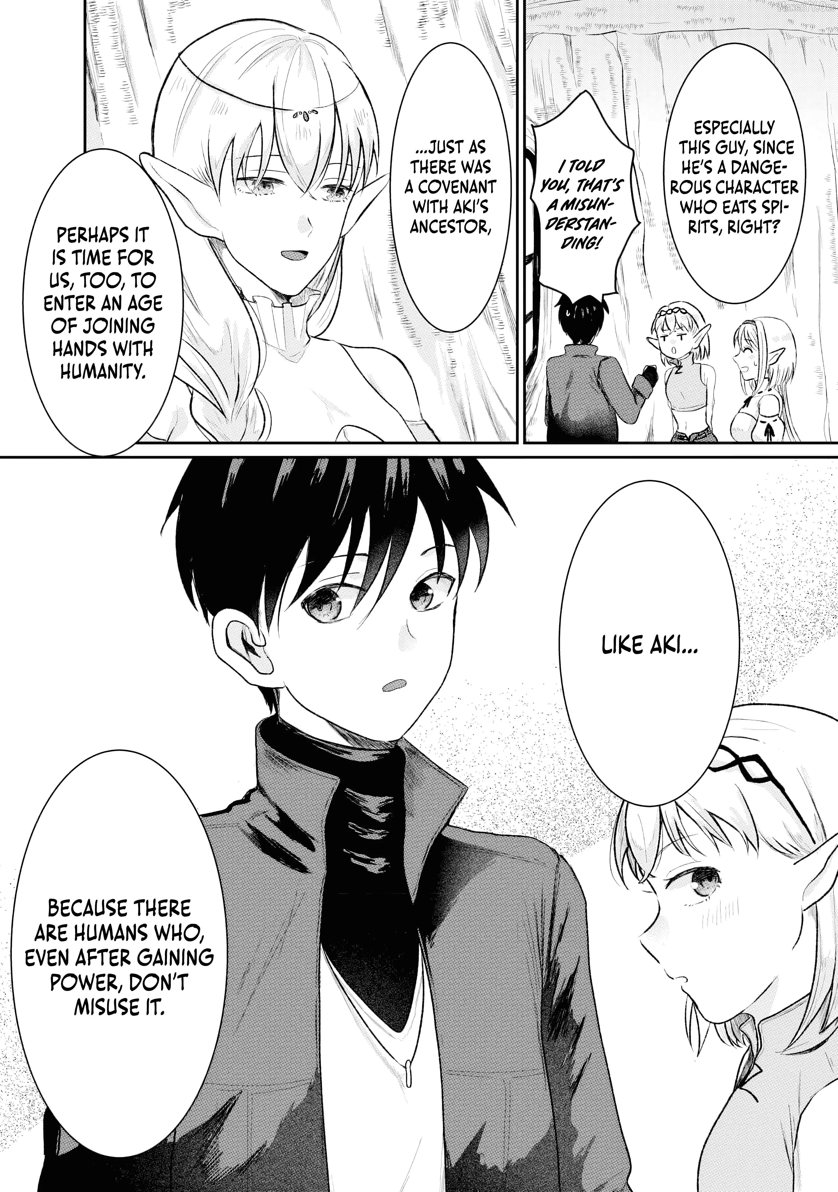 "Sono Hen no Kusa demo Kuttoke" to Tsuihou Sareta Munou Skill [Shokubutsugui] Mochi Tenseisha, Elf no Sato de Maboroshi no Shokubutsu o Tabete Musou Suru Chapter 6 page 8