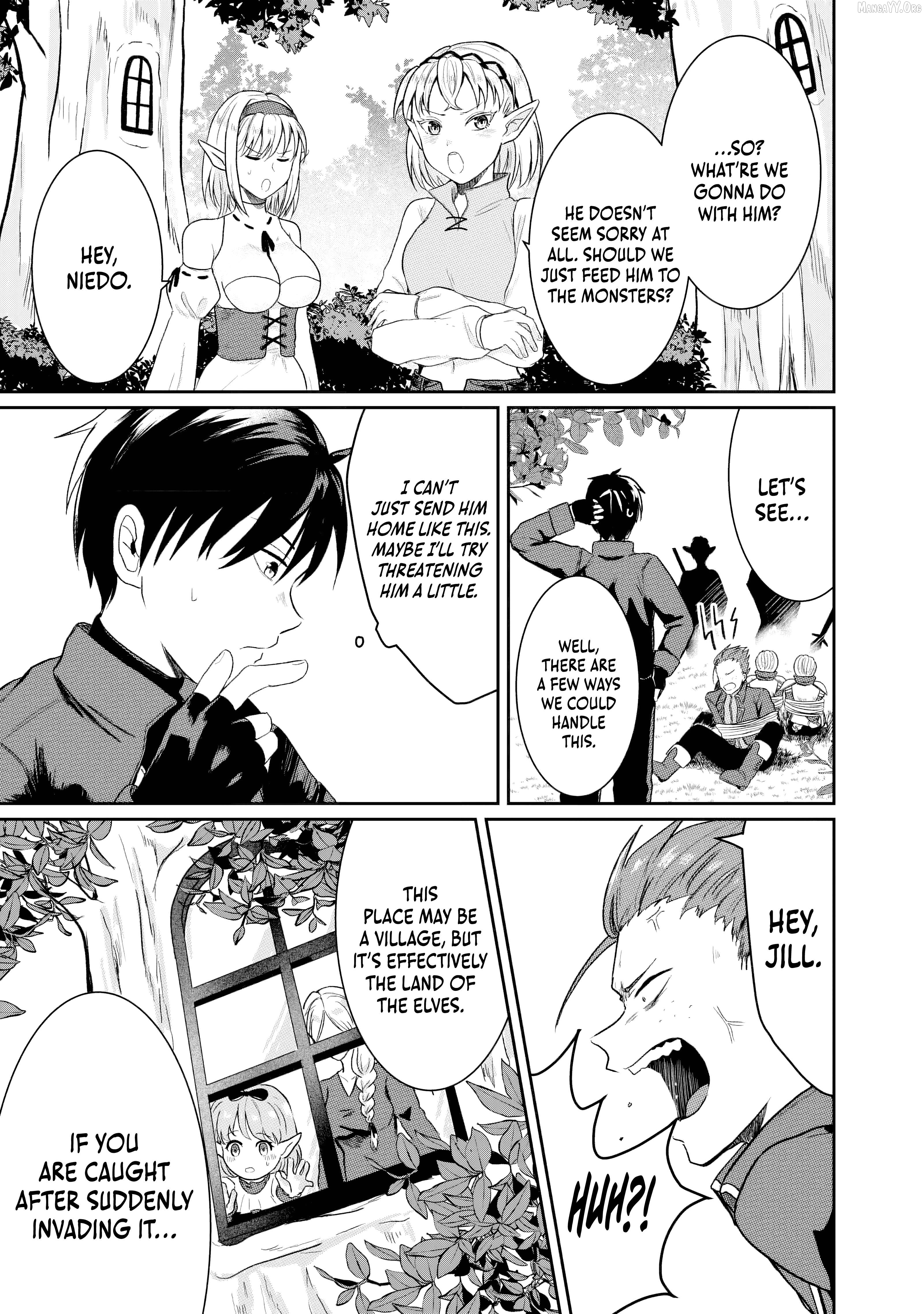 "Sono Hen no Kusa demo Kuttoke" to Tsuihou Sareta Munou Skill [Shokubutsugui] Mochi Tenseisha, Elf no Sato de Maboroshi no Shokubutsu o Tabete Musou Suru Chapter 9 page 9