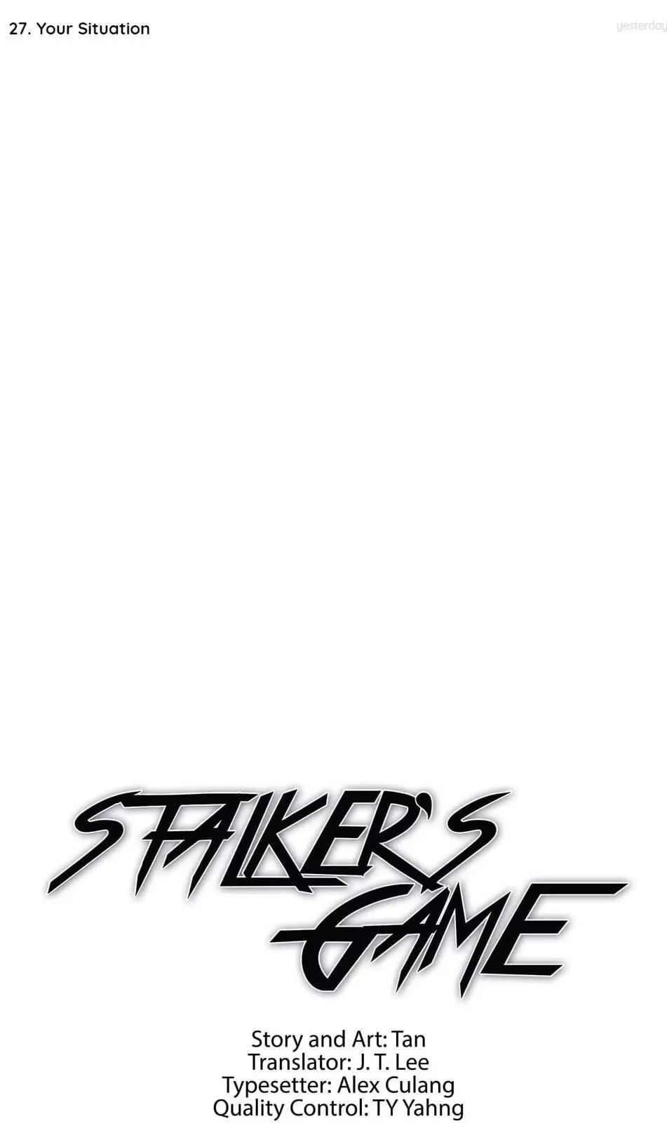Stalker's Game Chapter 27 page 1