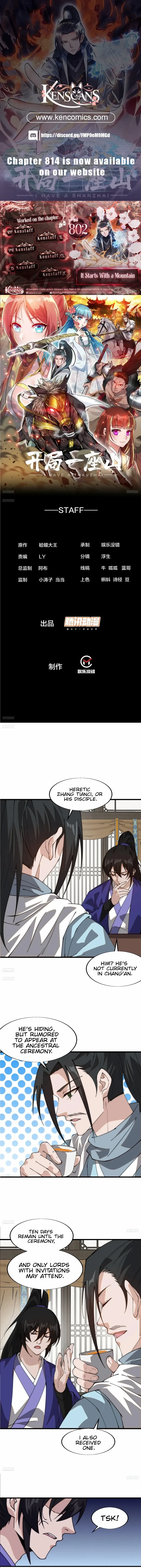 Start a mountain Chapter 802 page 1