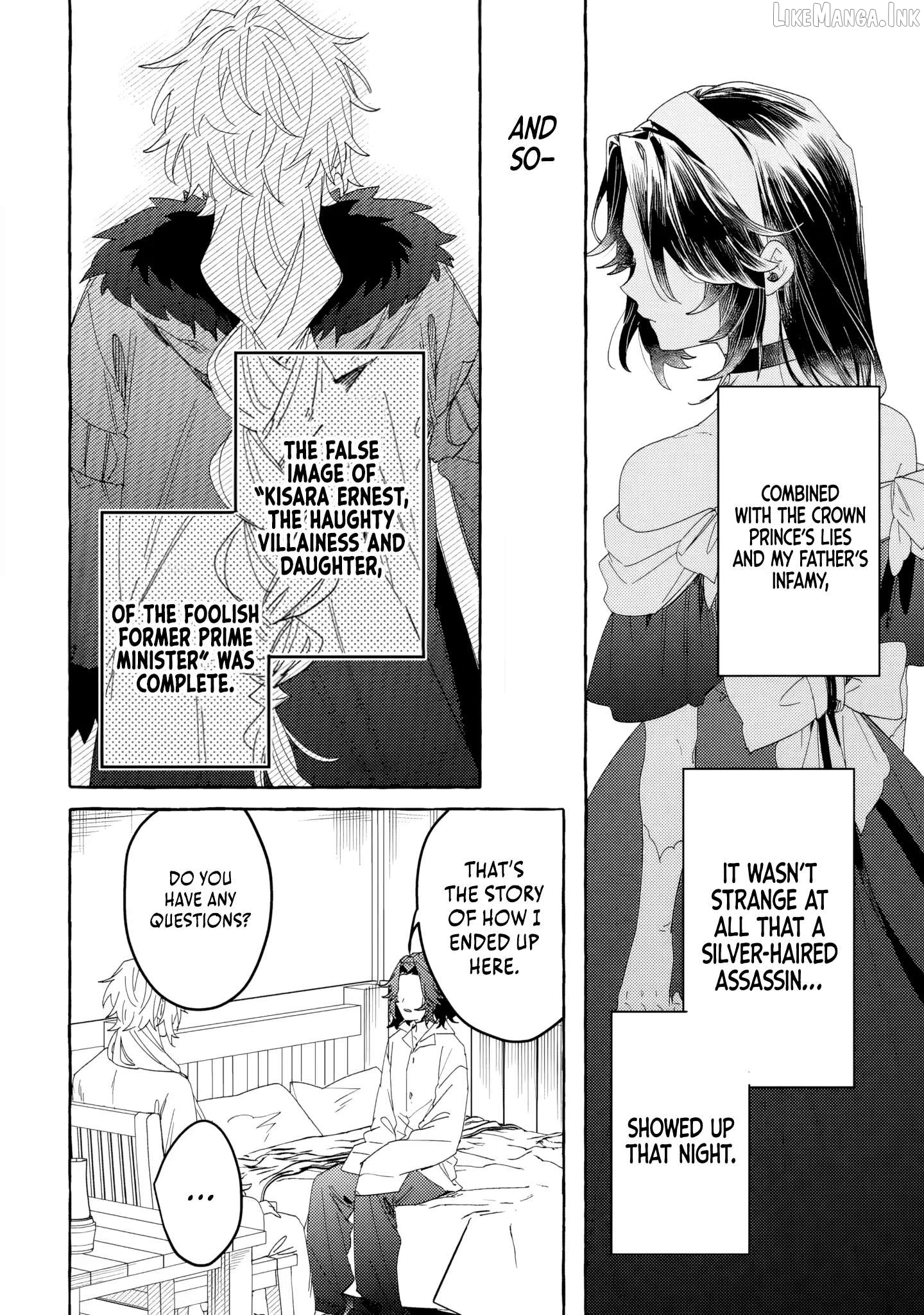 Starting a Revenge Plan With an Assassin: The Time-Looping Noblewoman Aims to Become the Ultimate Villainess Chapter 2.2 page 3