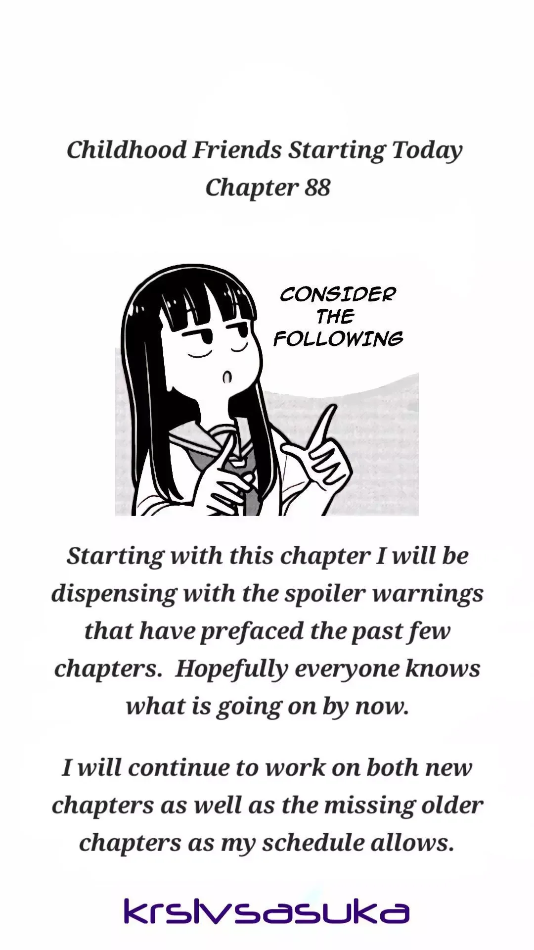 Starting Today She's My Childhood Friend Chapter 88 page 1