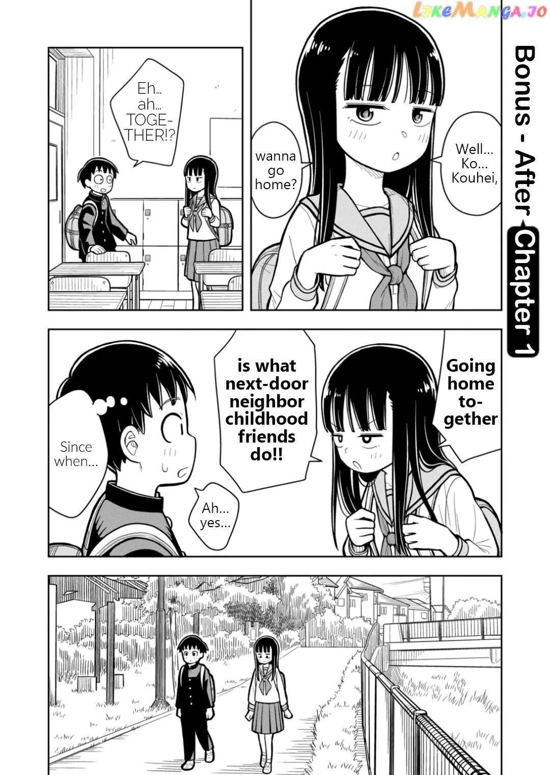 Starting Today She's My Childhood Friend Chapter 9.5 page 1