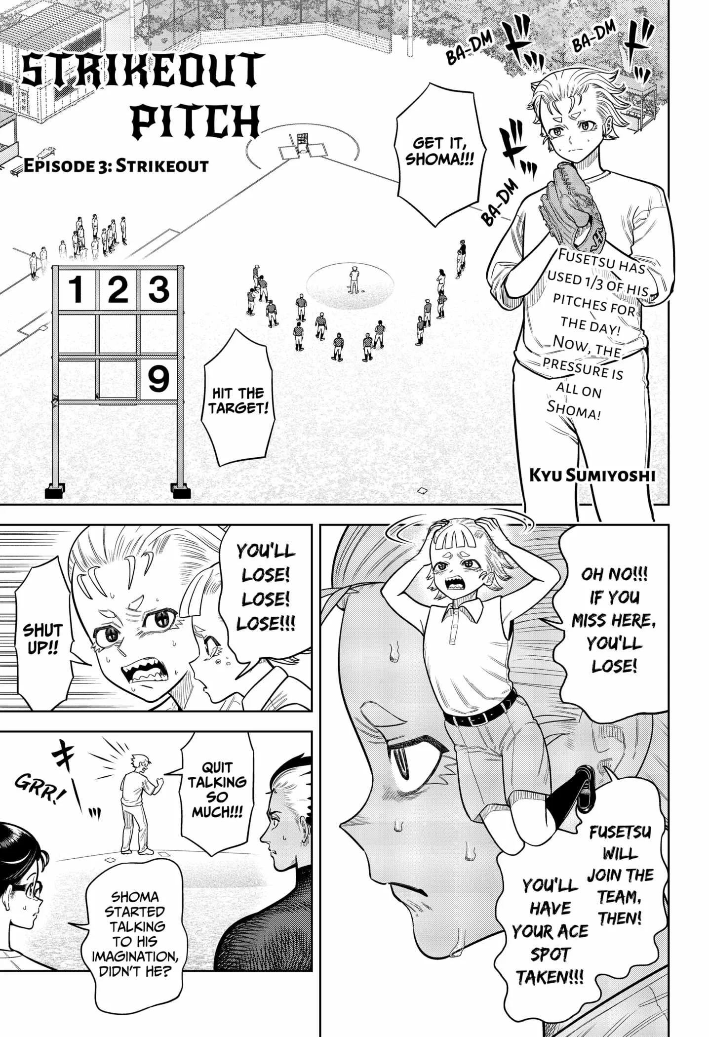Strikeout Pitch Chapter 3 page 1