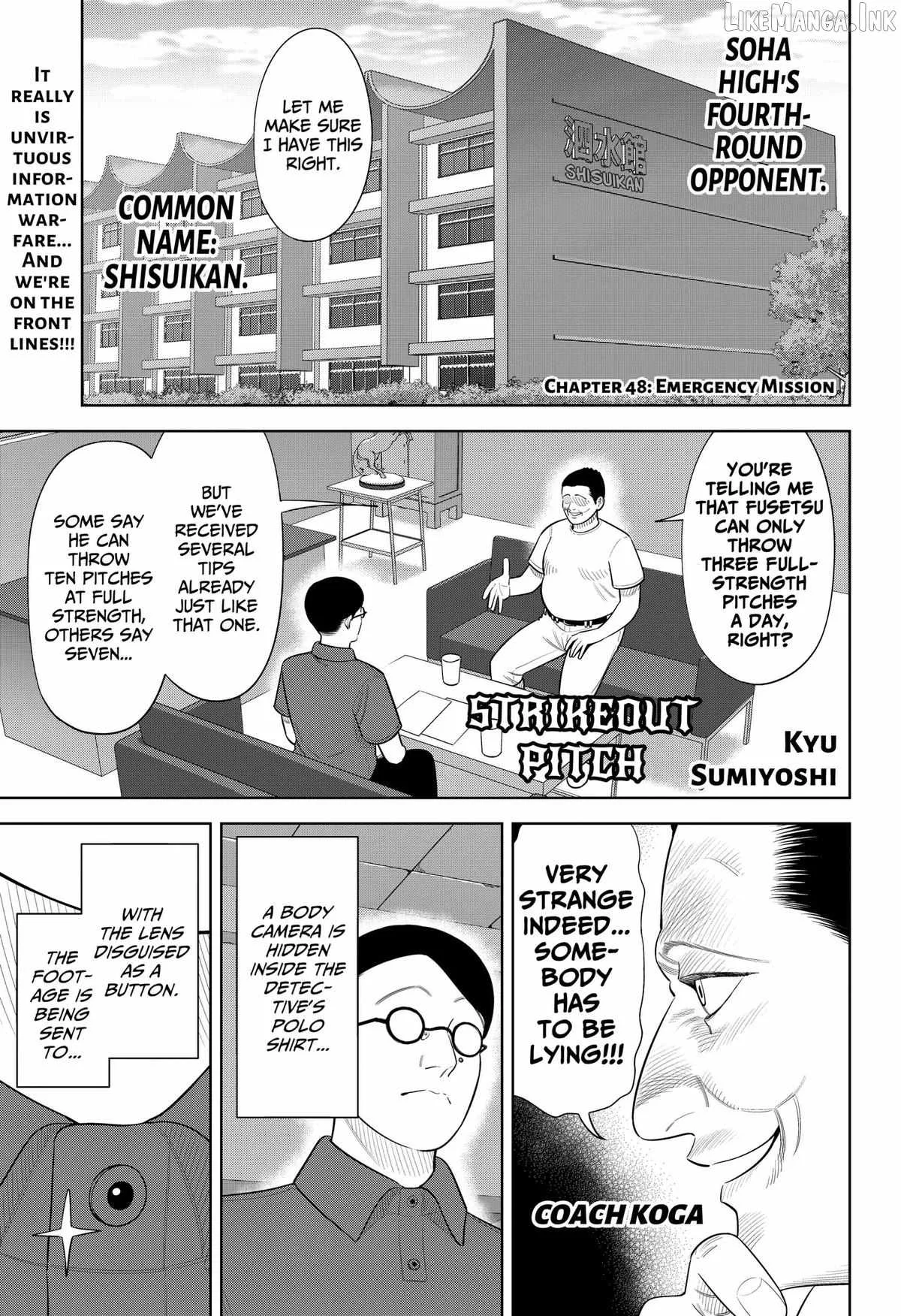 Strikeout Pitch Chapter 48 page 1