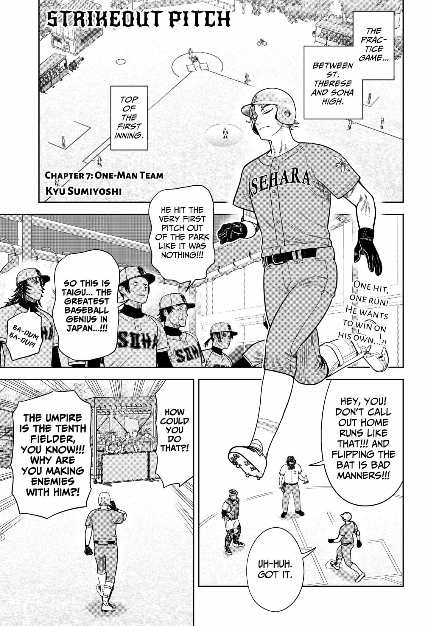 Strikeout Pitch Chapter 7 page 1