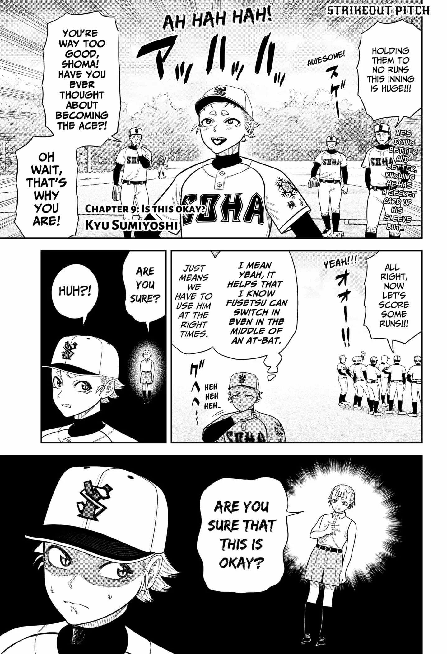 Strikeout Pitch Chapter 9 page 1