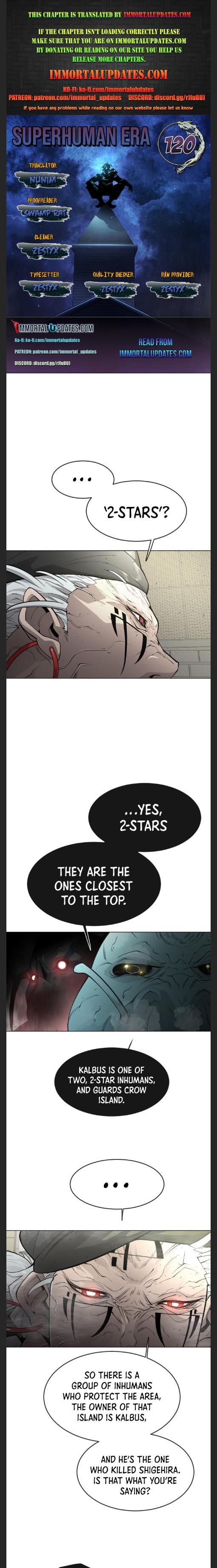 Superhuman Era Chapter 120 page 1
