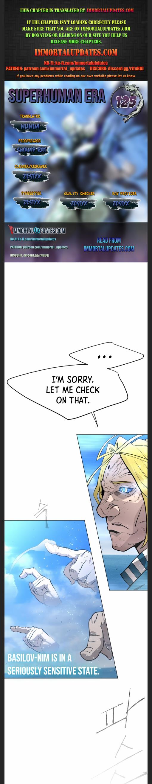 Superhuman Era Chapter 125 page 1