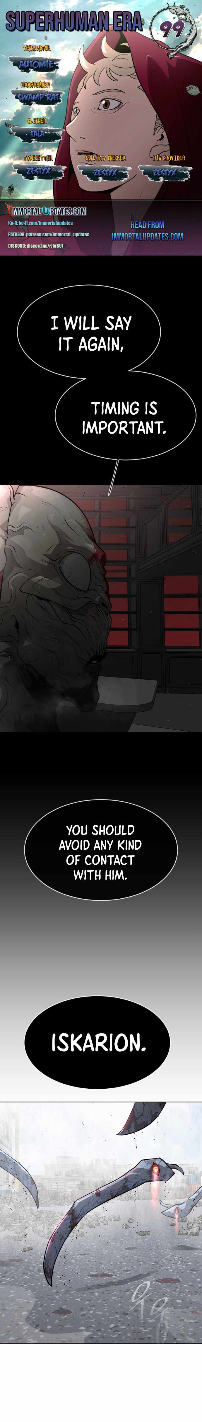 Superhuman Era Chapter 99 page 1