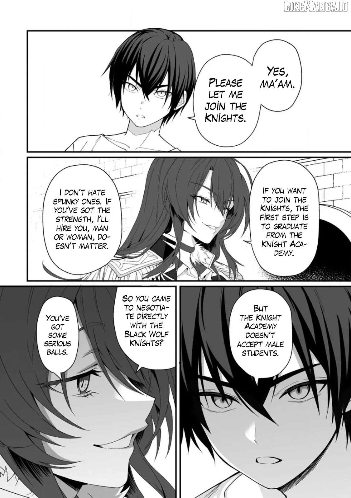 Teisou Gyakuten Sekai De Yuiitsu No Otoko Kishi No Ore, Onna Kishi Gakuen Ni Nyuugaku Shitara Nazeka Eiyou Atsukai Sareta ~Zetsurin Skill De Harem Musou~ Chapter 1 page 12