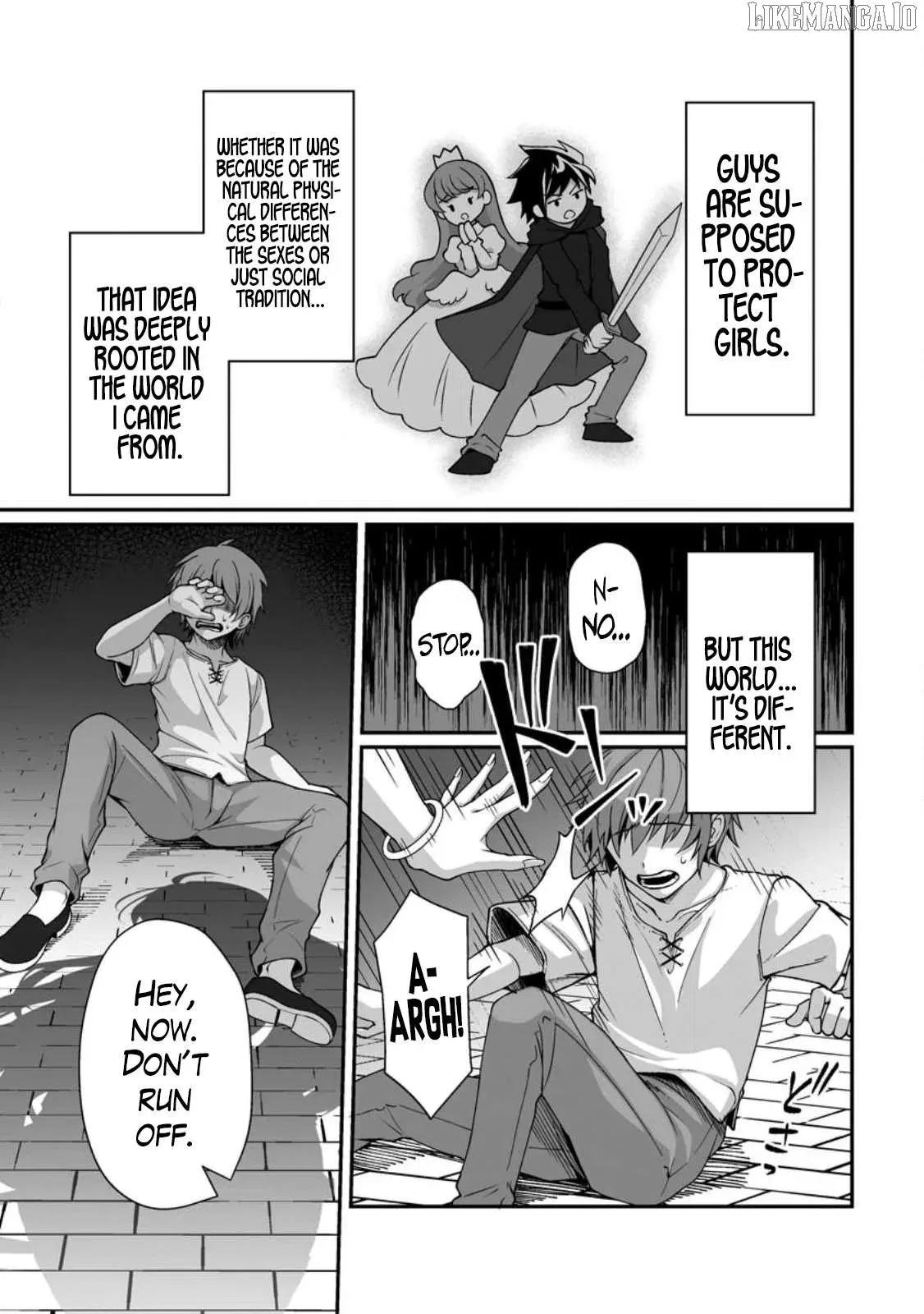 Teisou Gyakuten Sekai De Yuiitsu No Otoko Kishi No Ore, Onna Kishi Gakuen Ni Nyuugaku Shitara Nazeka Eiyou Atsukai Sareta ~Zetsurin Skill De Harem Musou~ Chapter 1 page 1