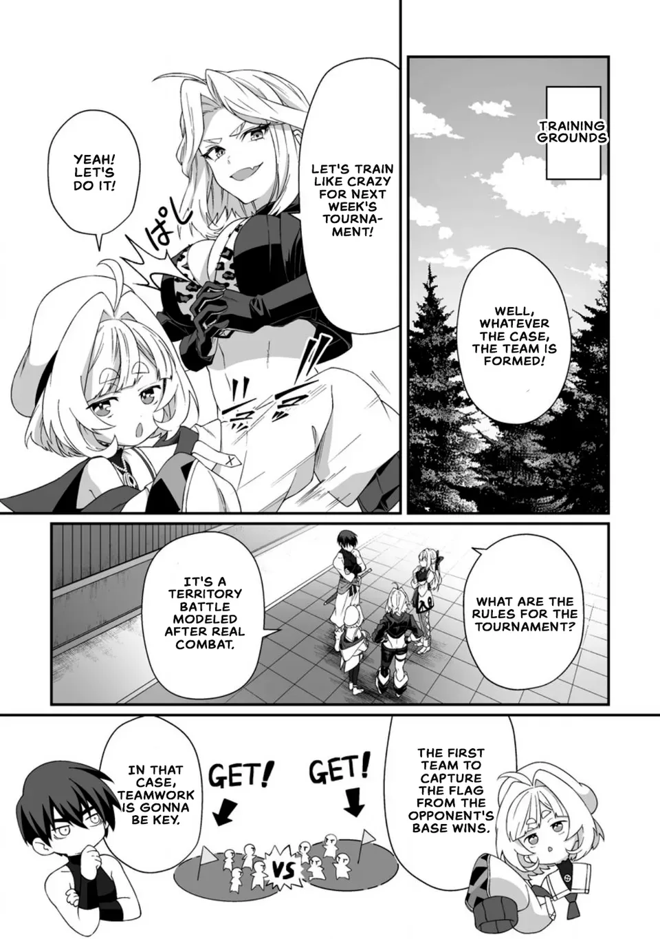 Teisou Gyakuten Sekai De Yuiitsu No Otoko Kishi No Ore, Onna Kishi Gakuen Ni Nyuugaku Shitara Nazeka Eiyou Atsukai Sareta ~Zetsurin Skill De Harem Musou~ Chapter 11.2 page 8