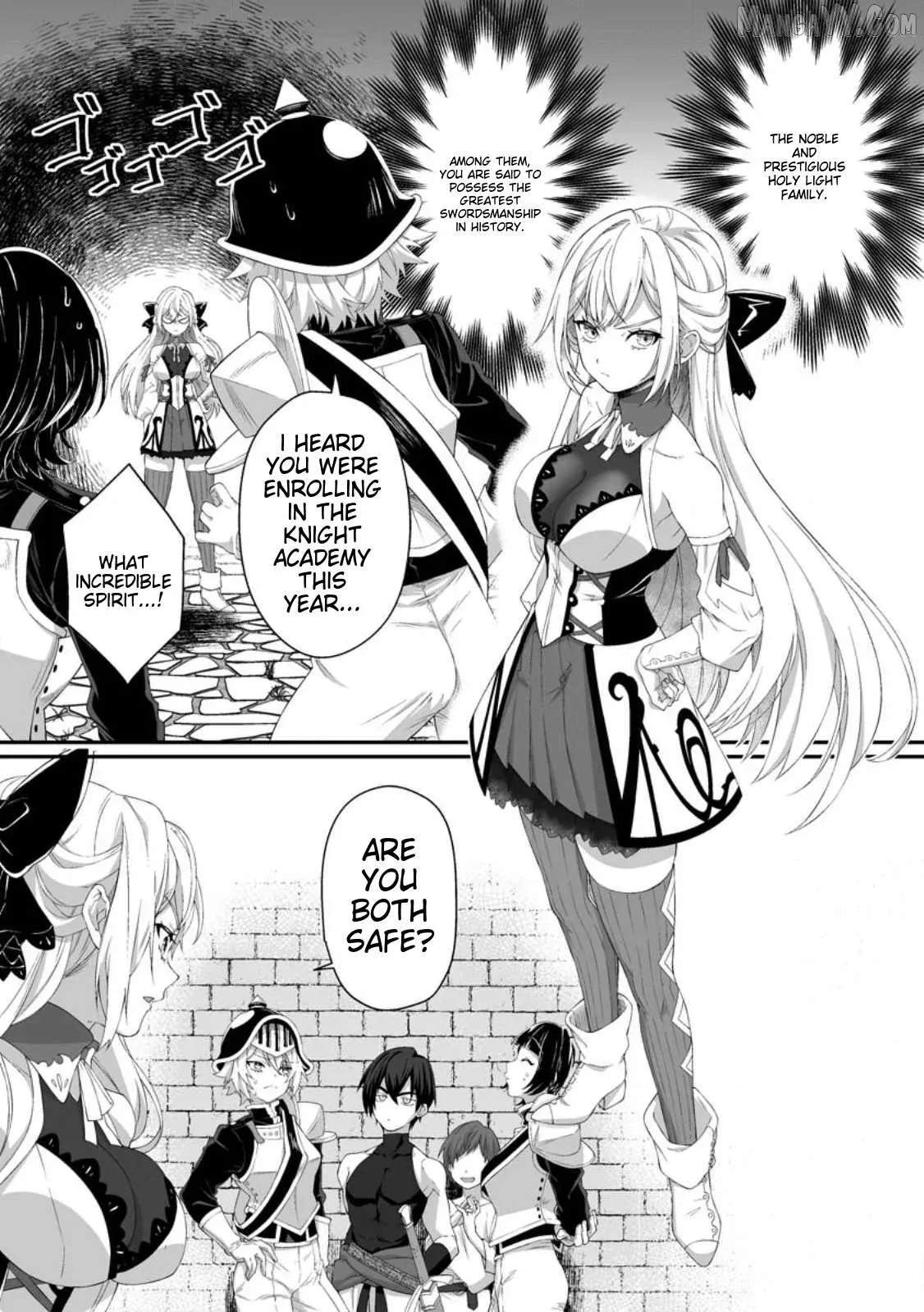 Teisou Gyakuten Sekai De Yuiitsu No Otoko Kishi No Ore, Onna Kishi Gakuen Ni Nyuugaku Shitara Nazeka Eiyou Atsukai Sareta ~Zetsurin Skill De Harem Musou~ Chapter 2.2 page 1