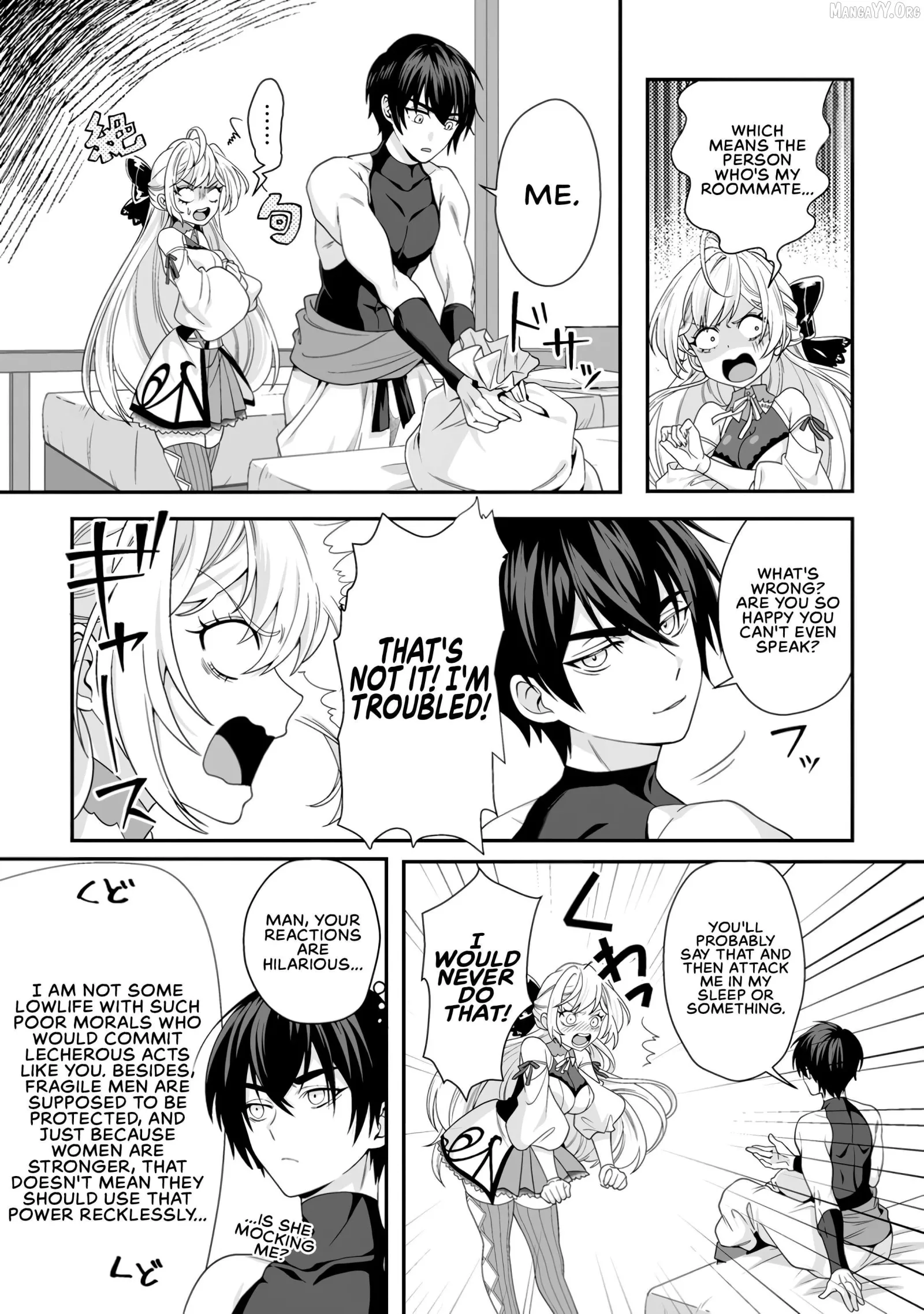 Teisou Gyakuten Sekai De Yuiitsu No Otoko Kishi No Ore, Onna Kishi Gakuen Ni Nyuugaku Shitara Nazeka Eiyou Atsukai Sareta ~Zetsurin Skill De Harem Musou~ Chapter 3 page 16