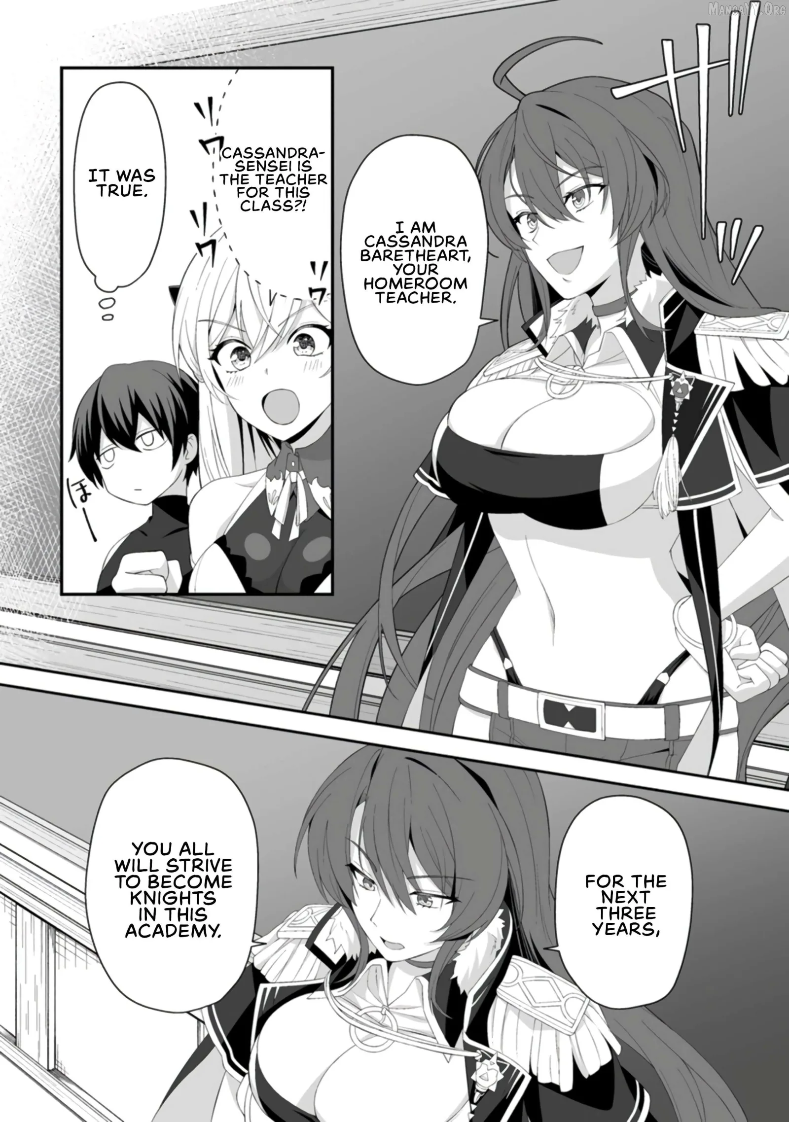 Teisou Gyakuten Sekai De Yuiitsu No Otoko Kishi No Ore, Onna Kishi Gakuen Ni Nyuugaku Shitara Nazeka Eiyou Atsukai Sareta ~Zetsurin Skill De Harem Musou~ Chapter 4 page 24