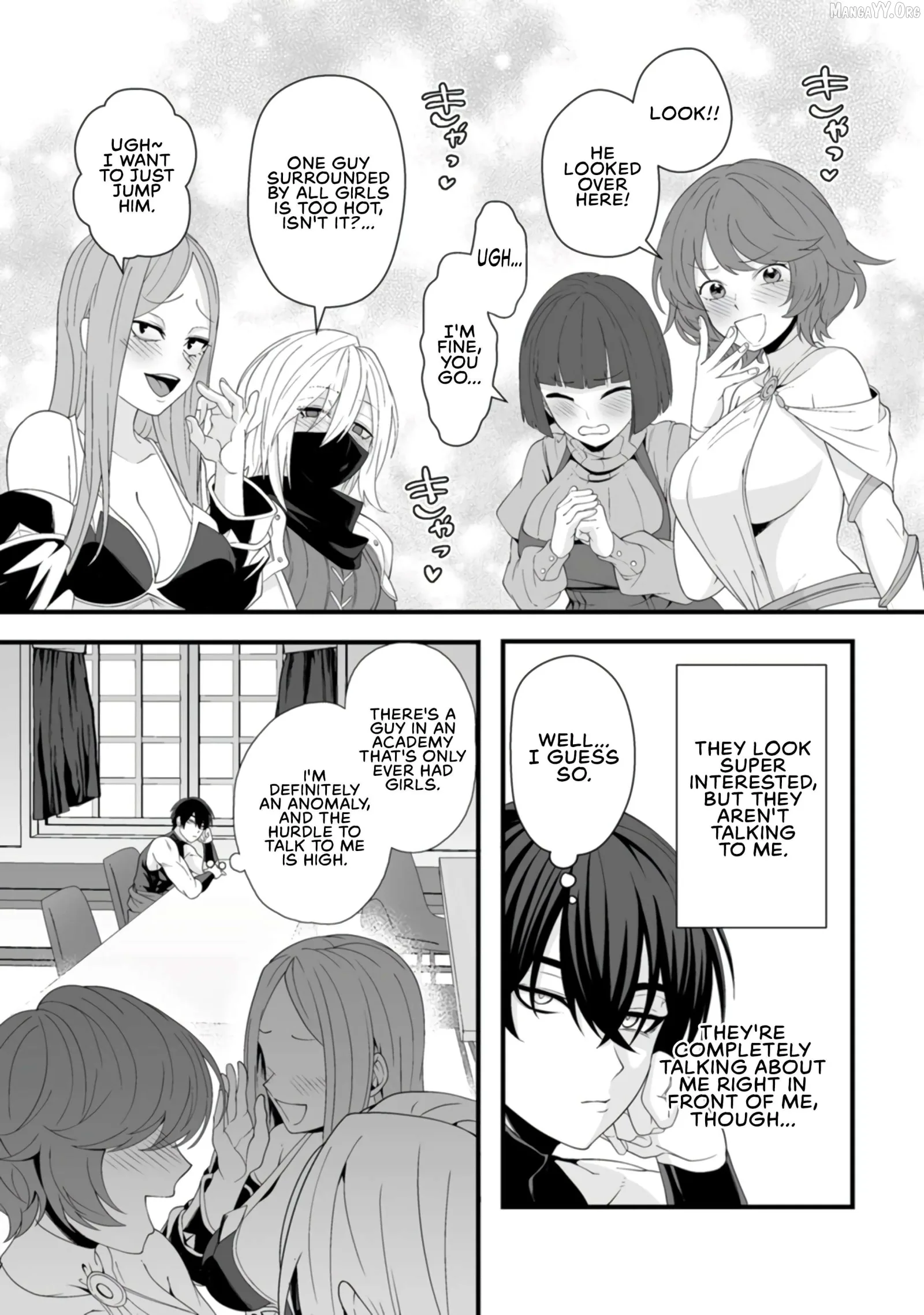 Teisou Gyakuten Sekai De Yuiitsu No Otoko Kishi No Ore, Onna Kishi Gakuen Ni Nyuugaku Shitara Nazeka Eiyou Atsukai Sareta ~Zetsurin Skill De Harem Musou~ Chapter 4 page 28