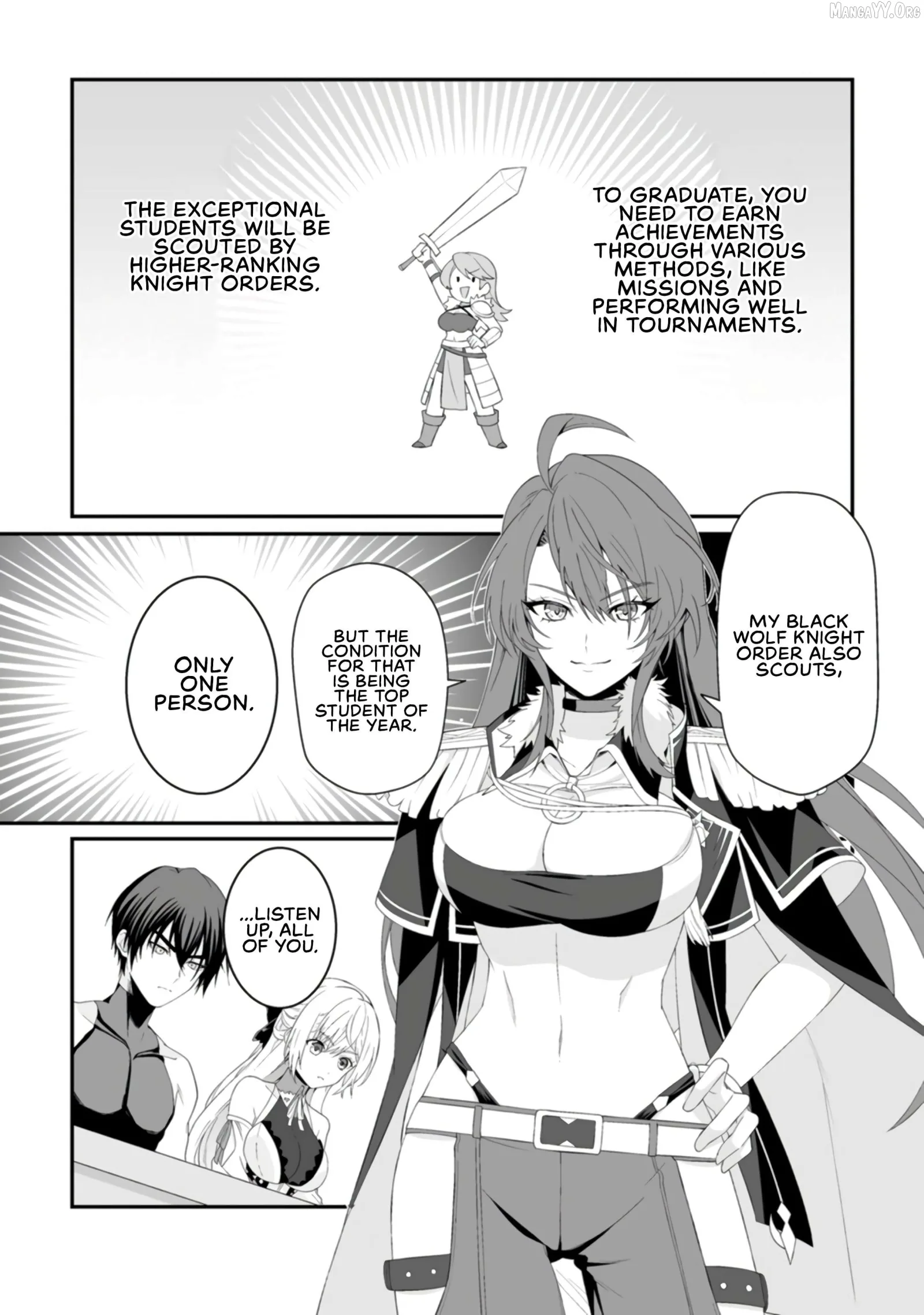 Teisou Gyakuten Sekai De Yuiitsu No Otoko Kishi No Ore, Onna Kishi Gakuen Ni Nyuugaku Shitara Nazeka Eiyou Atsukai Sareta ~Zetsurin Skill De Harem Musou~ Chapter 4 page 25