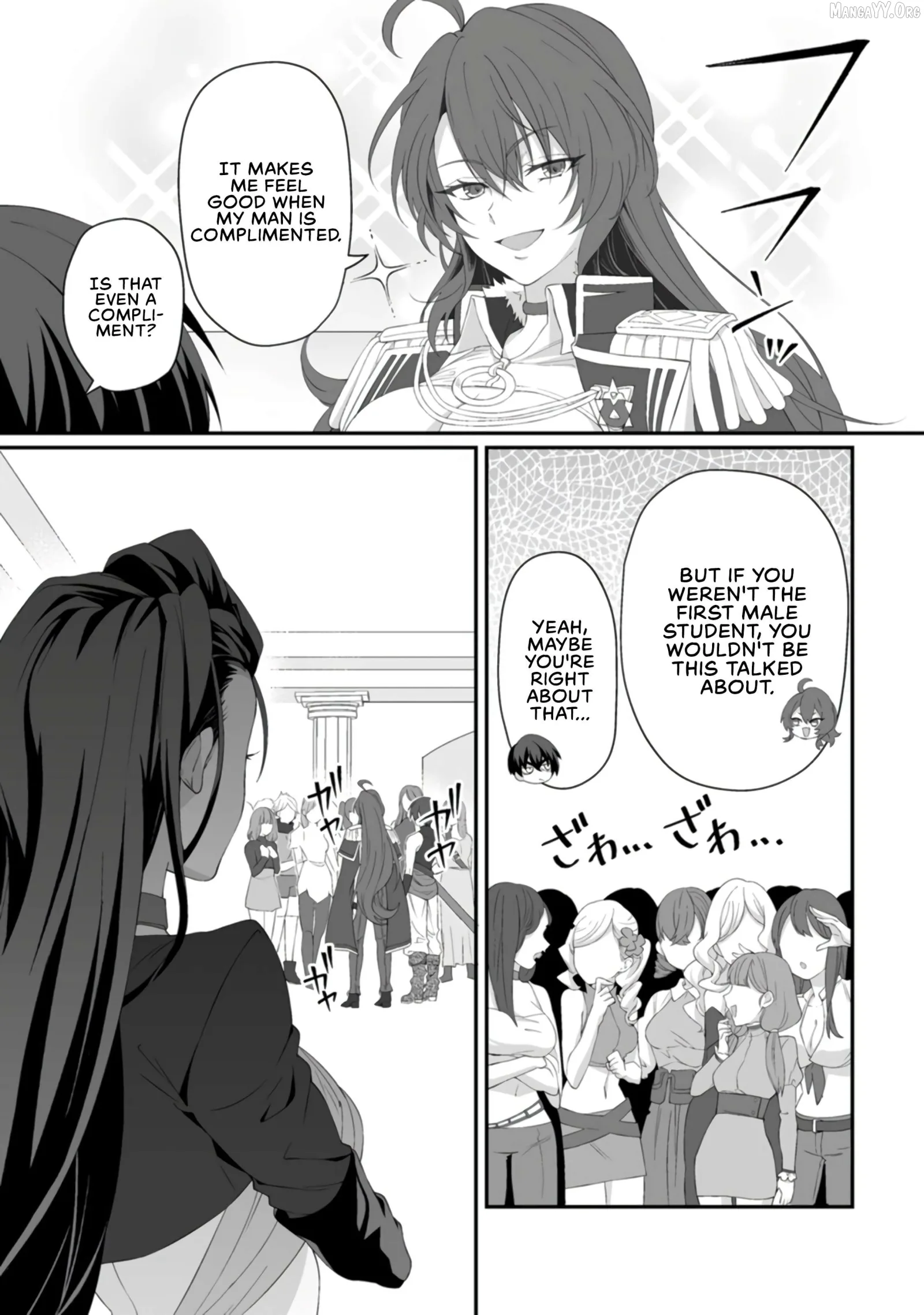 Teisou Gyakuten Sekai De Yuiitsu No Otoko Kishi No Ore, Onna Kishi Gakuen Ni Nyuugaku Shitara Nazeka Eiyou Atsukai Sareta ~Zetsurin Skill De Harem Musou~ Chapter 4 page 13