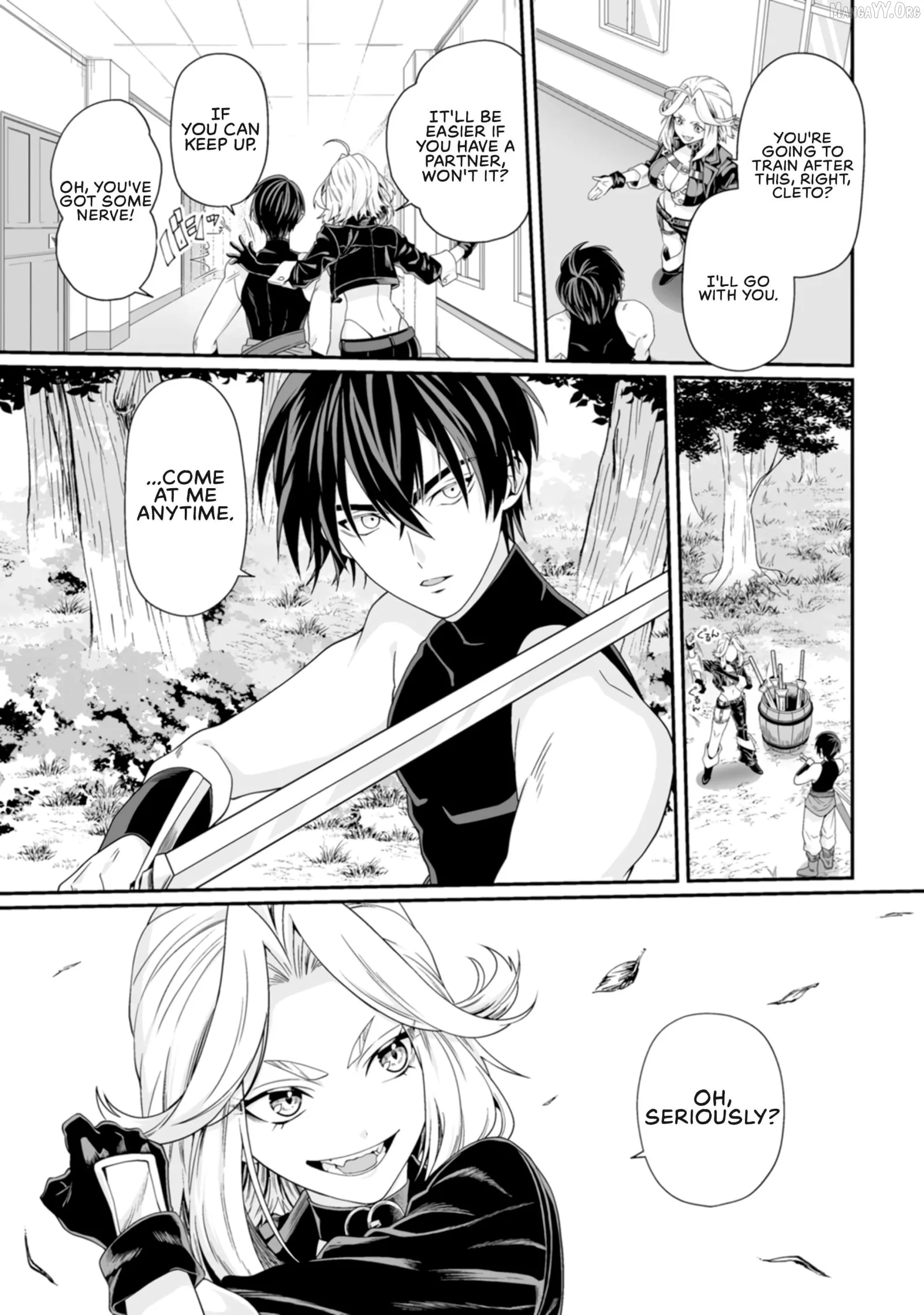 Teisou Gyakuten Sekai De Yuiitsu No Otoko Kishi No Ore, Onna Kishi Gakuen Ni Nyuugaku Shitara Nazeka Eiyou Atsukai Sareta ~Zetsurin Skill De Harem Musou~ Chapter 5 page 34